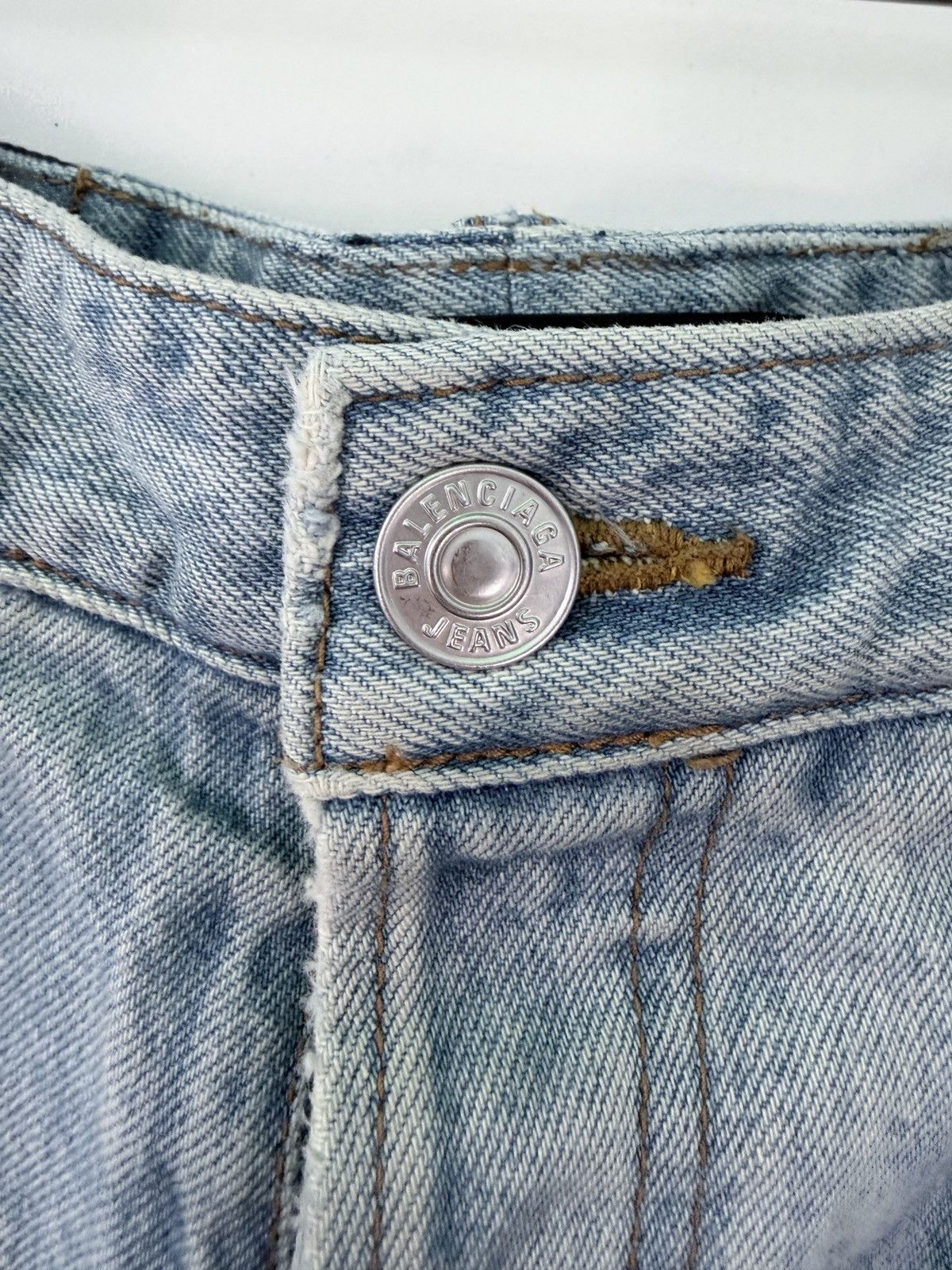 Balenciaga Balenciaga Slashed Sporty B Track Hybrid Denim jeans Size US 34 / EU 50 - 4 Thumbnail