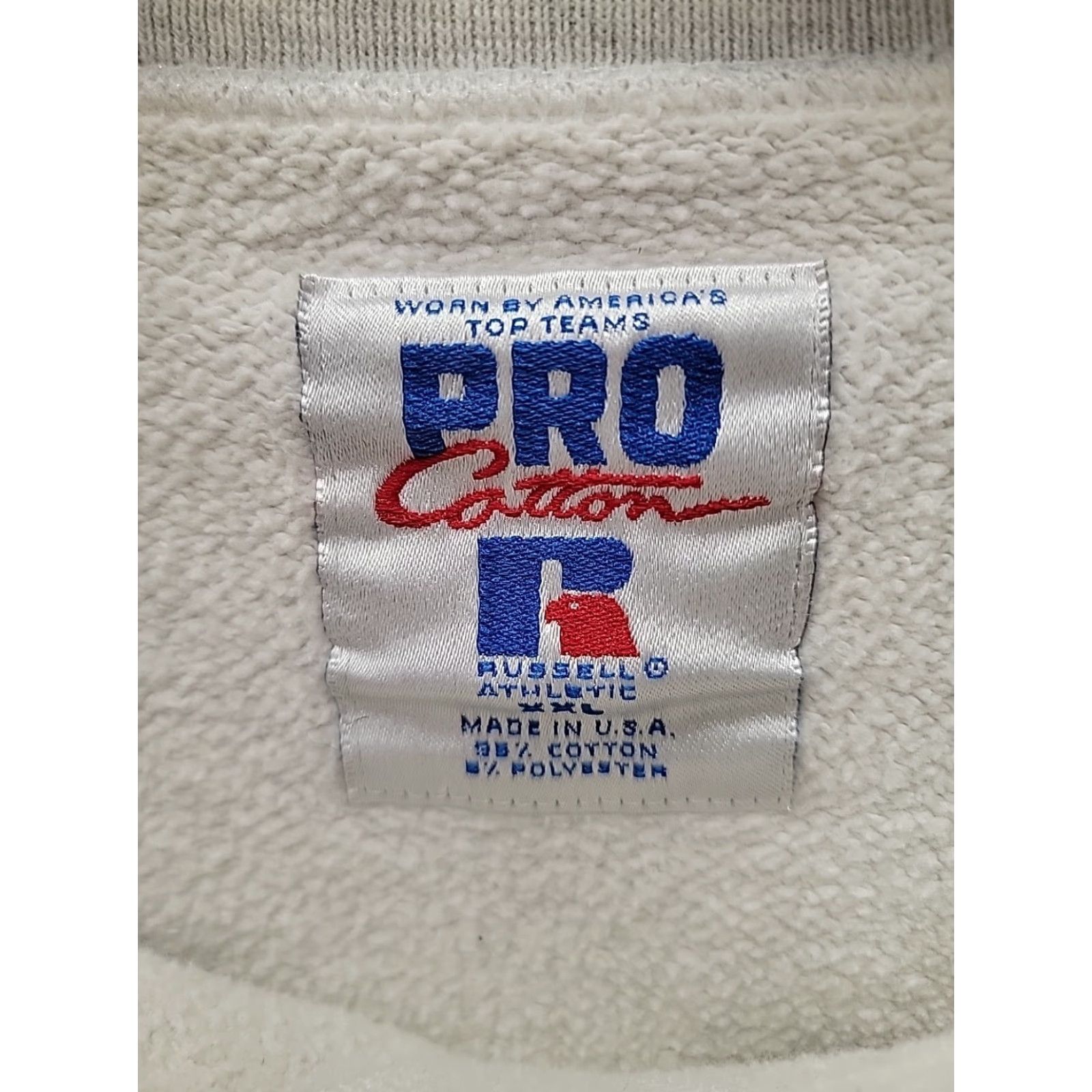 Russell Athletic VINTAGE Russell Athletic Crewneck Sweatshirt Pullover Mens 2XL Gray Cotton Blend Embroidered Logo Frat College USA Made Sweatshirt Size US XXL / EU 58 / 5 - 3 Thumbnail