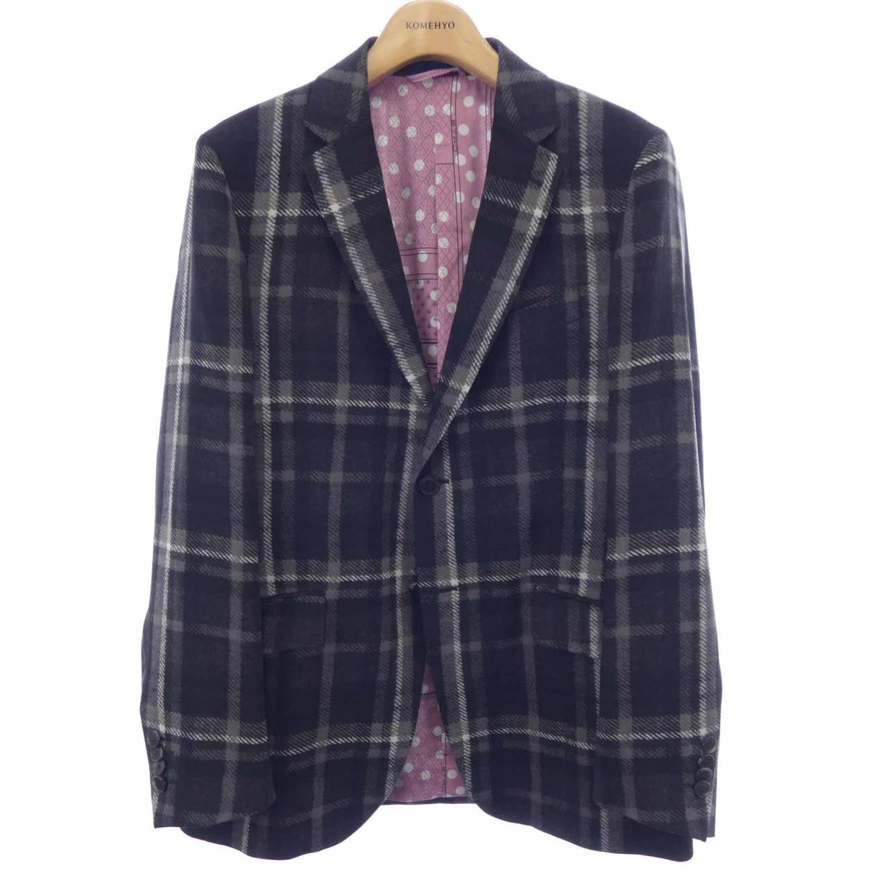 Other Etro Check Wool Jacket Others Outerwear DUTY FREE for USA