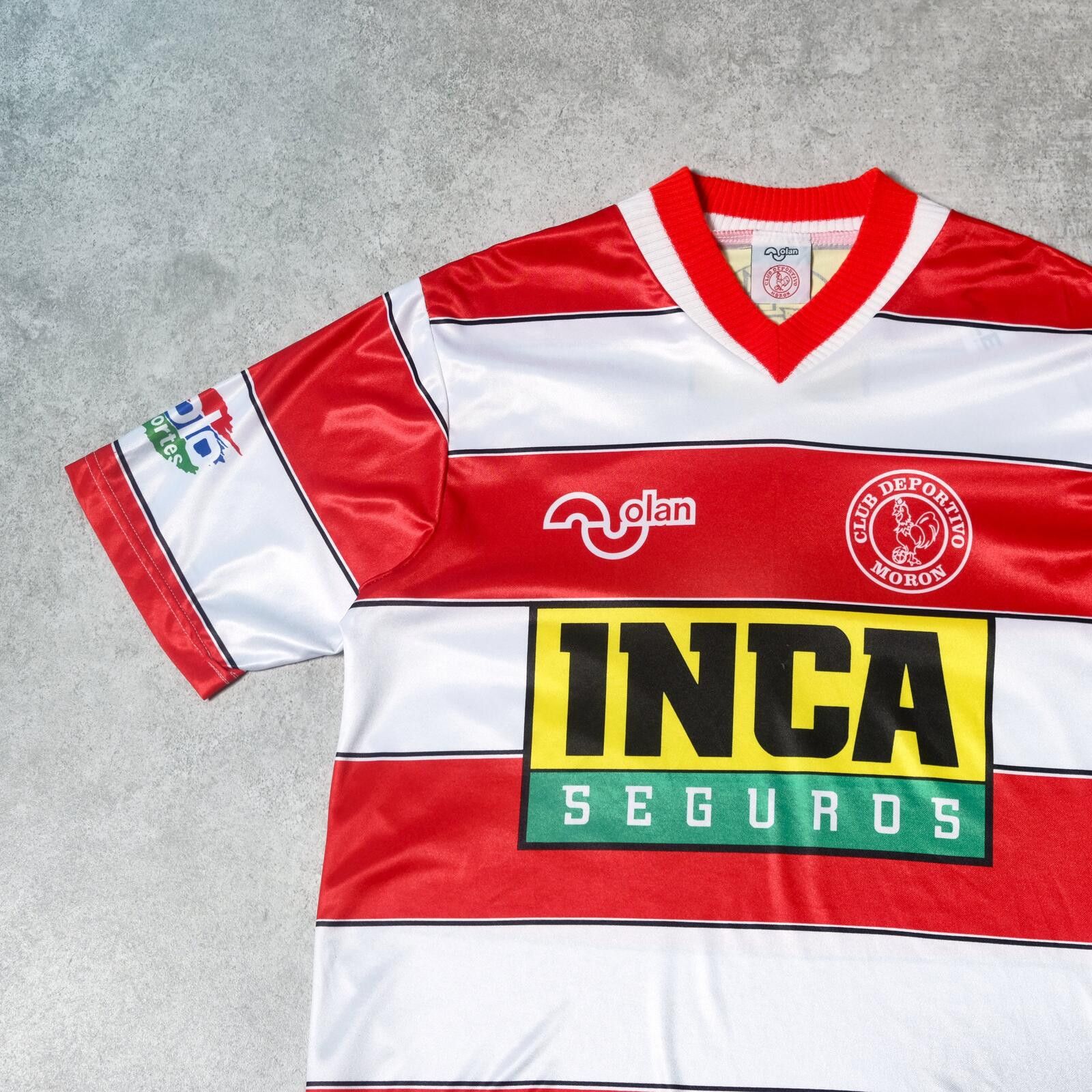 Valentino Orlandi 1995/96 Deportivo Morón (Argentina) Home Shirt Olan (L) Size US L / EU 52-54 / 3 - 3 Thumbnail