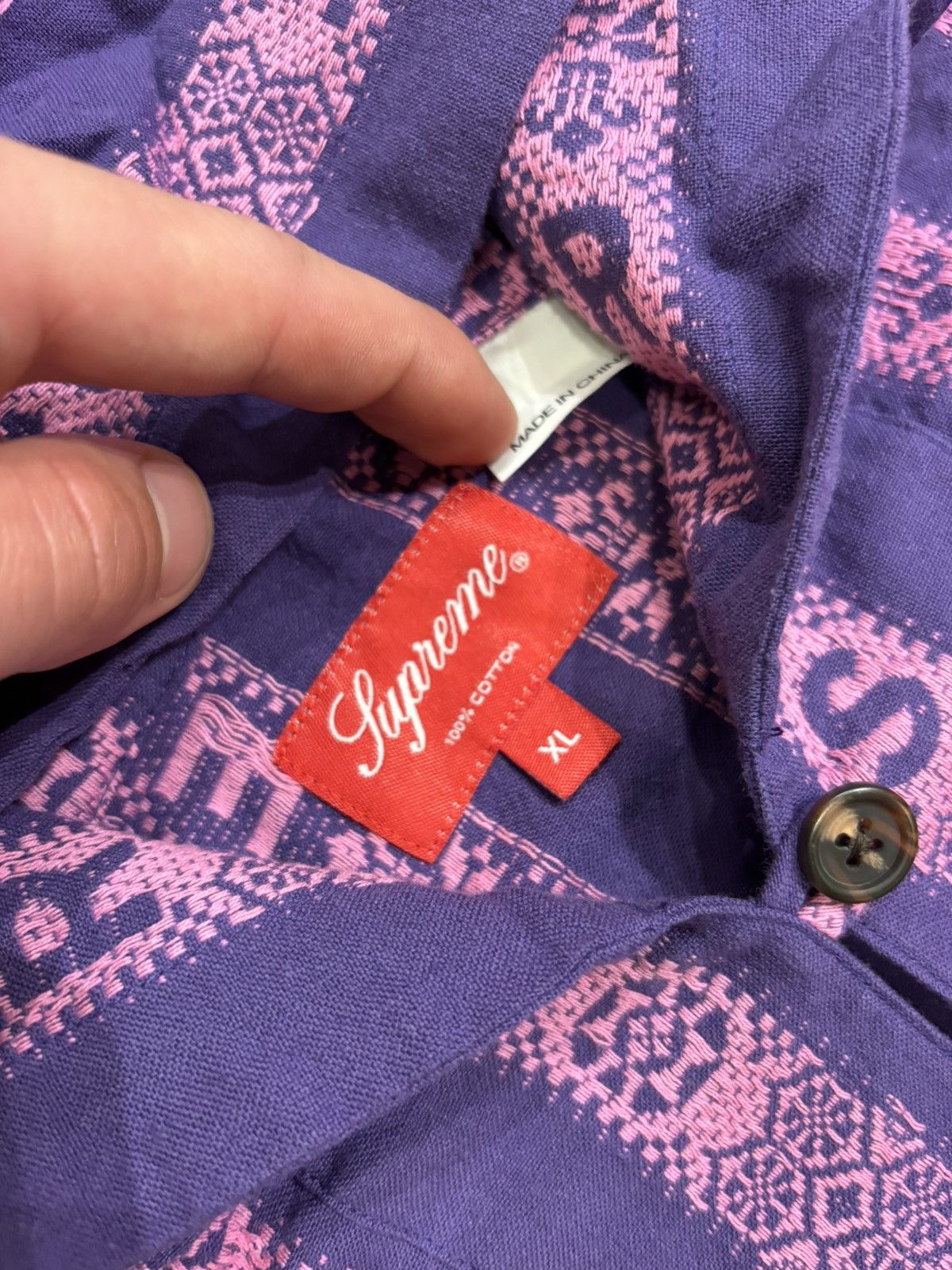 Supreme Supreme Baja Hooded Shirt Light Purple Size US XL / EU 56 / 4 - 3 Thumbnail