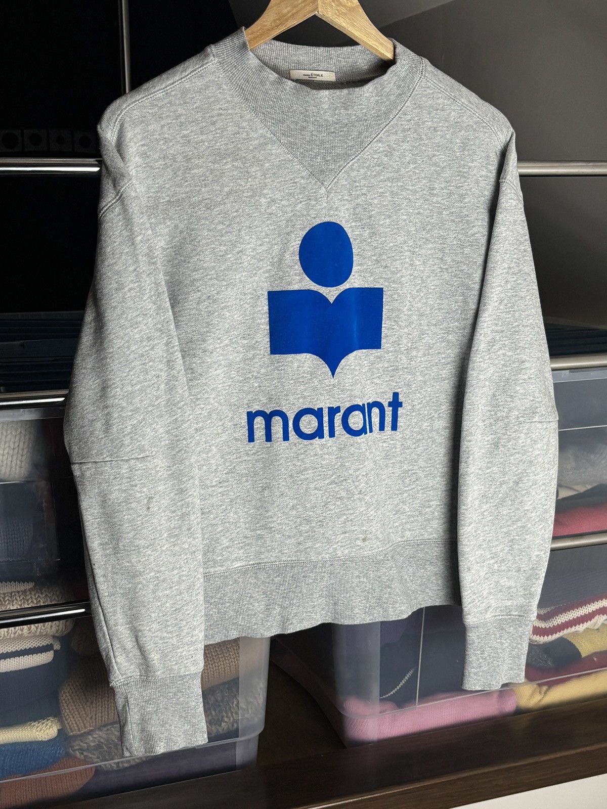 Isabel Marant Etoile Isabel Marant Moby Velvet Logo Sweatshirt Size XS / US 0-2 / IT 36-38 - 2 Thumbnail