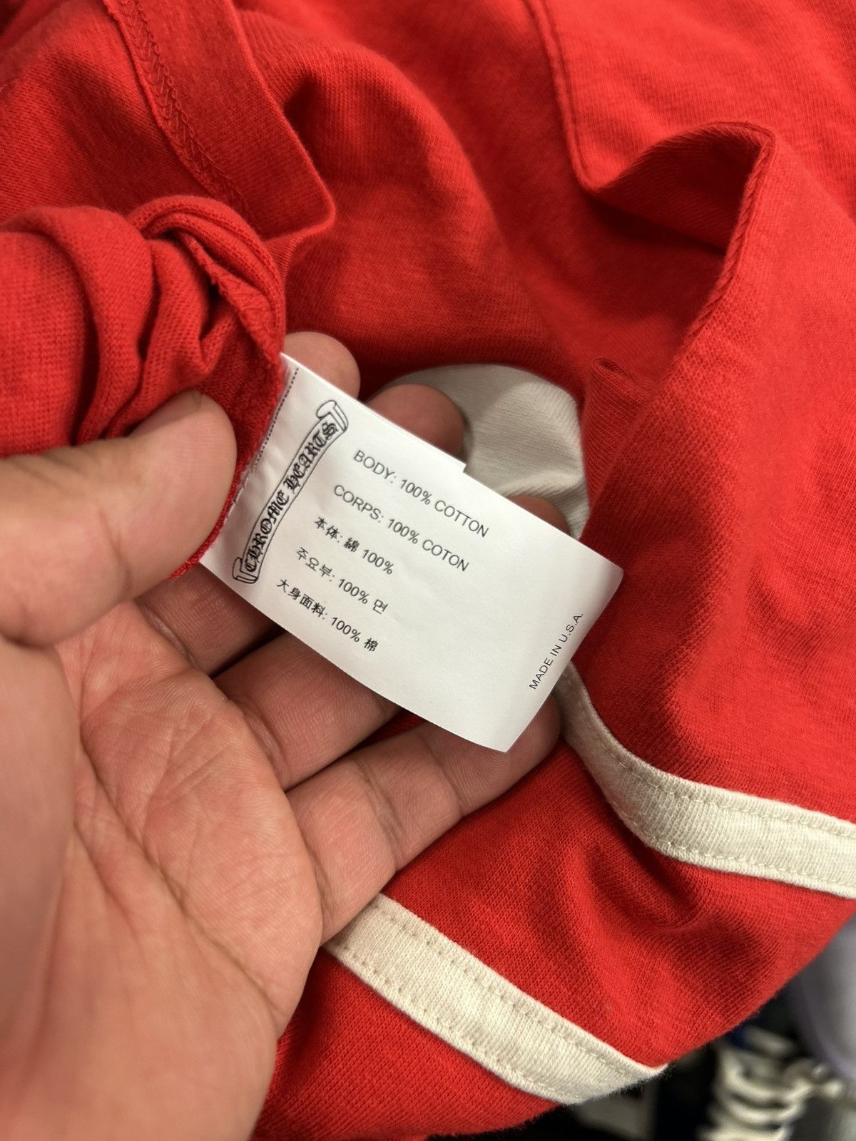 Chrome Hearts Chrome Hearts Roller Skate Horse Shoe Jersey L/S t-shirt red Size S / US 4 / IT 40 - 11 Thumbnail