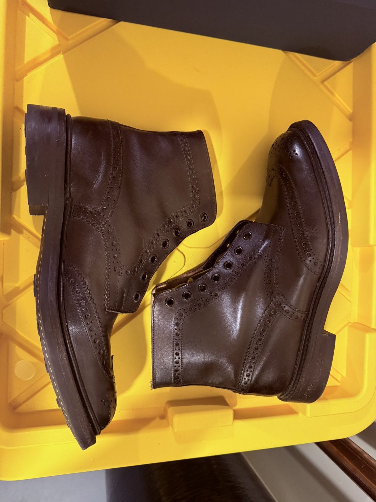 Tricker's STOW COUNTRY BOOT - ESPRESSO BURNISHED Size US 8.5 / EU 41-42 - 3 Thumbnail