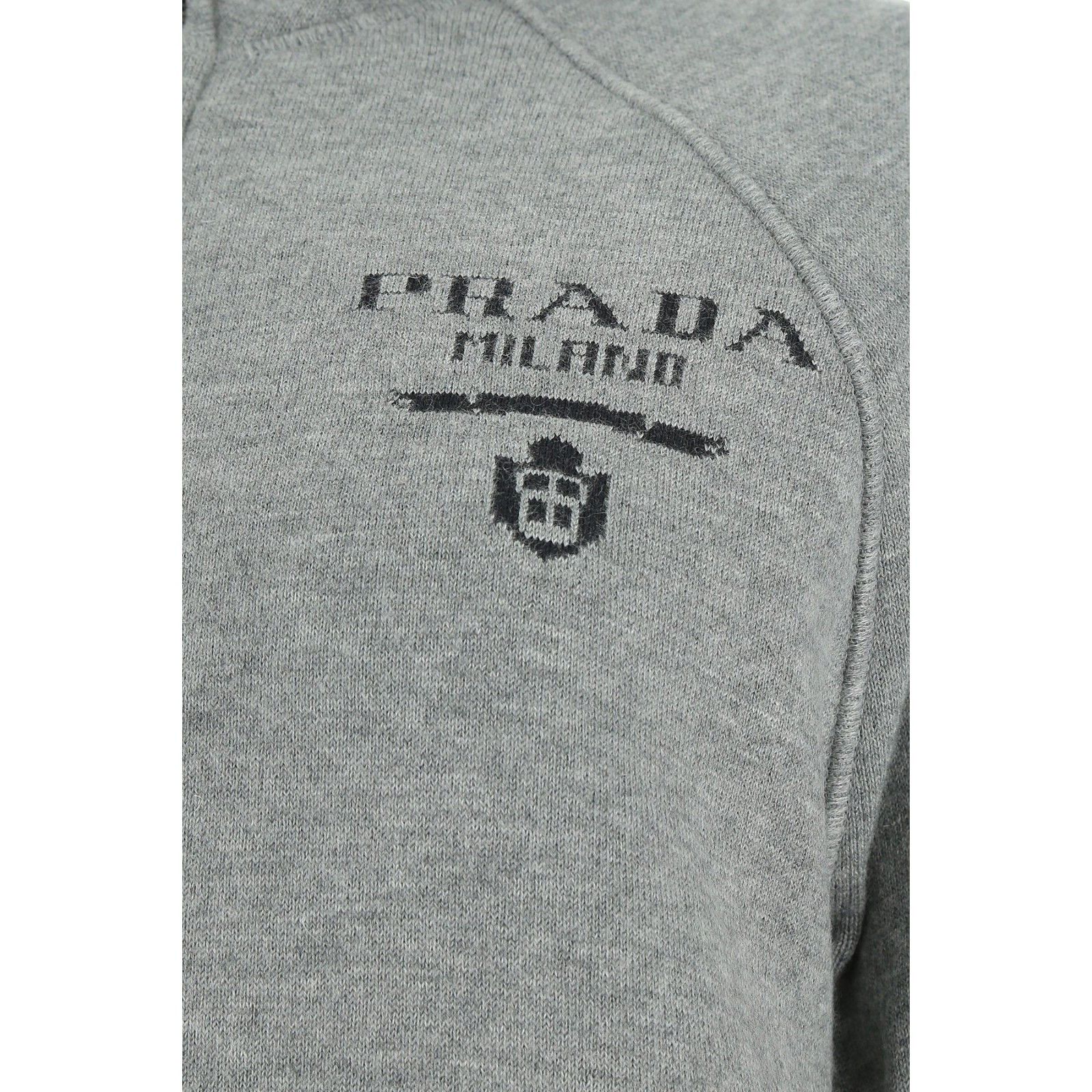 Prada PRADA Gray Cashmere Blend Down Jacket New And Authentic (Wom Size M / US 6-8 / IT 42-44 - 3 Thumbnail