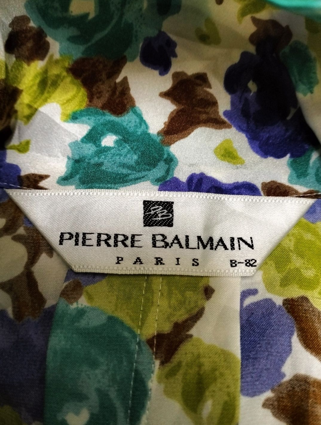 Designer × Pierre Balmain Vintage Pierre Balmain Silk Blouse Size M / US 6-8 / IT 42-44 - 6 Thumbnail