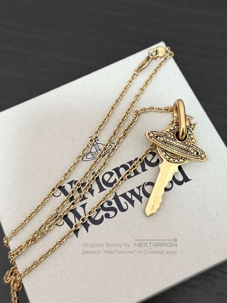 Vivienne Westwood Vivienne Westwood Gold Saturn Key Necklace . Size ONE SIZE - 3 Thumbnail