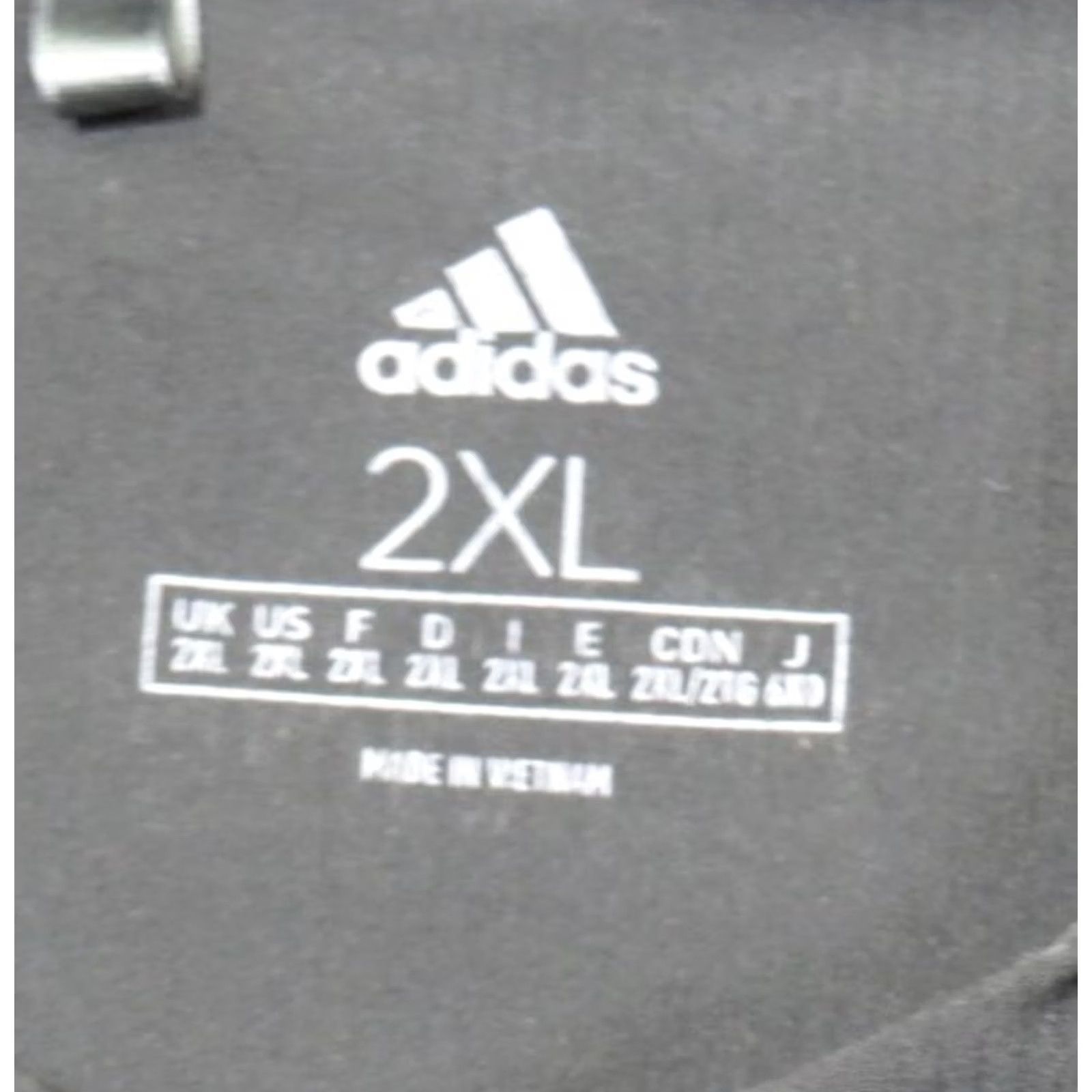 Adidas Adidas Track Jacket Mens 2XL Black Gray Stripe Windbreaker 1/4 Zip Pullover Golf Jacket Size US XXL / EU 58 / 5 - 6 Thumbnail