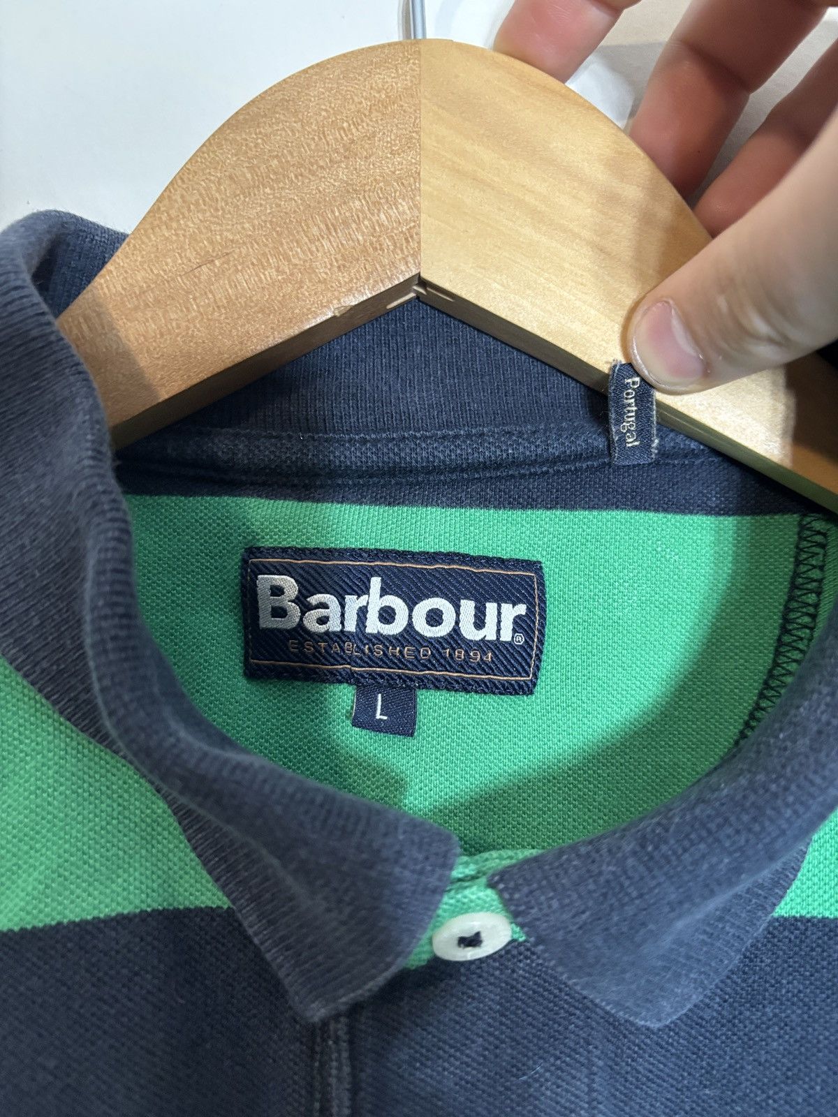Barbour Barbour Striped Polo Shirt Size US L / EU 52-54 / 3 - 3 Thumbnail