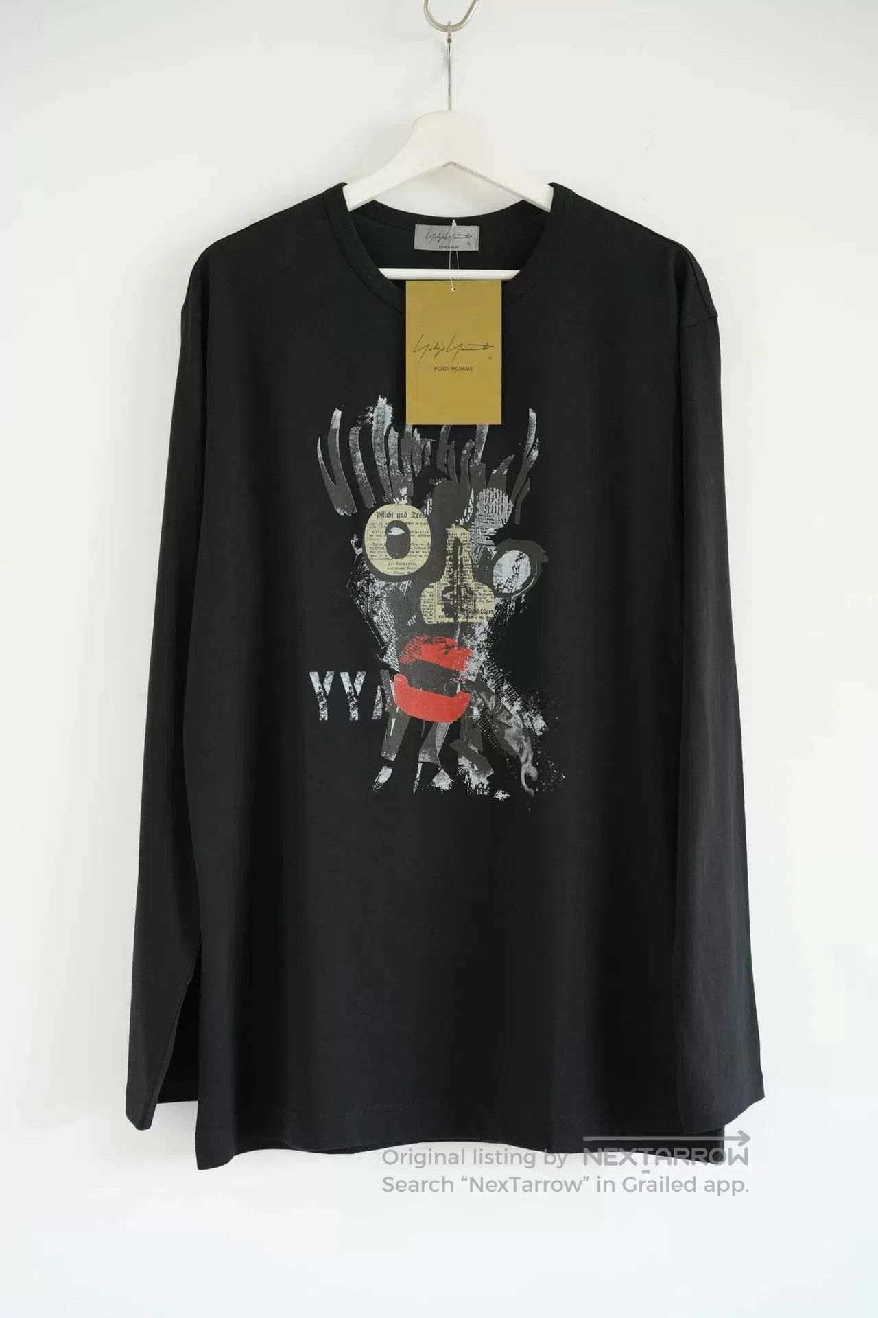 Yohji Yamamoto Black Long Sleeve T.