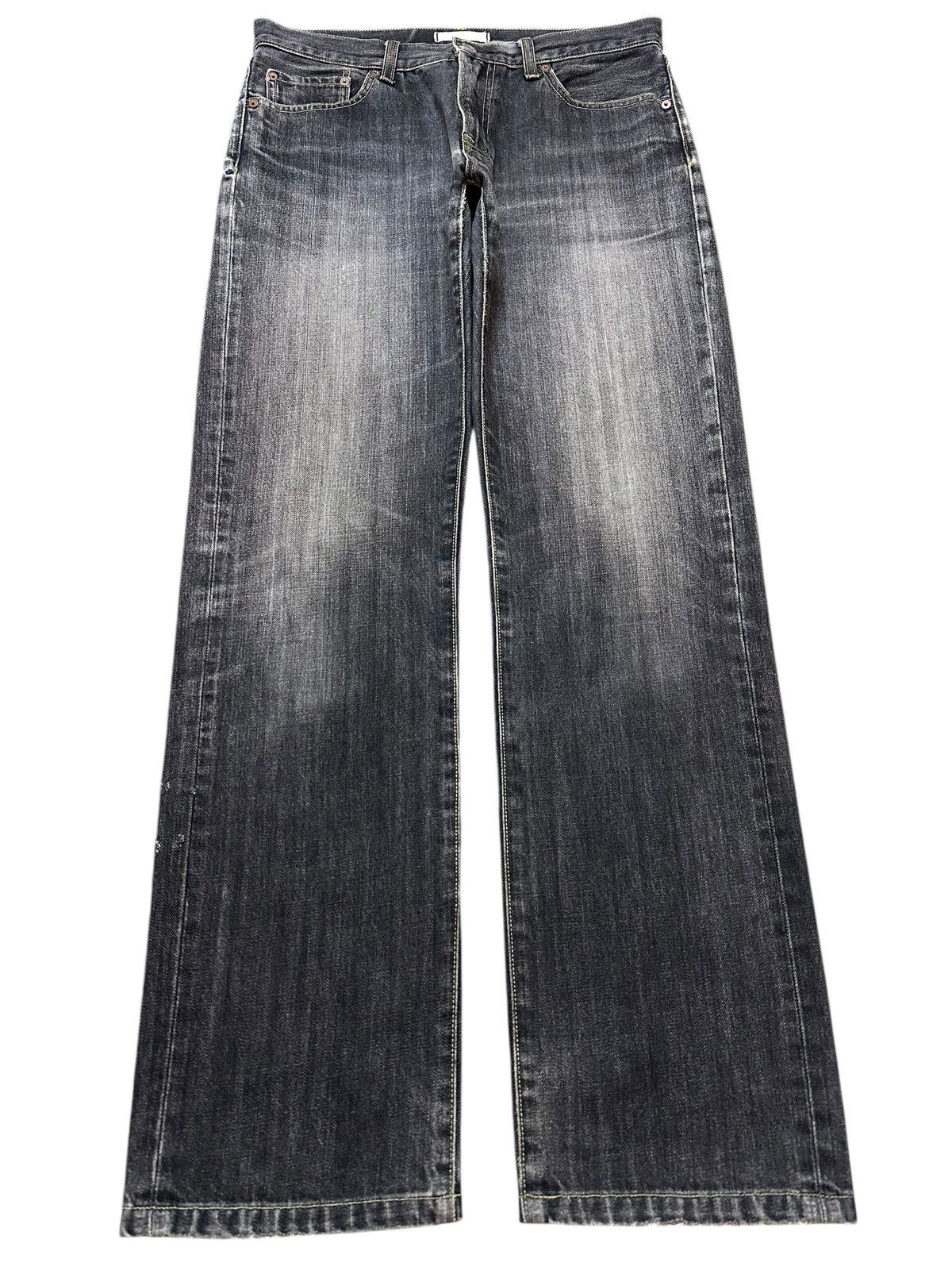 Uniqlo Vintage Japanese Uniqlo Faded Wash Style Baggy Jeans Size US 32 / EU 48 - 1 Thumbnail