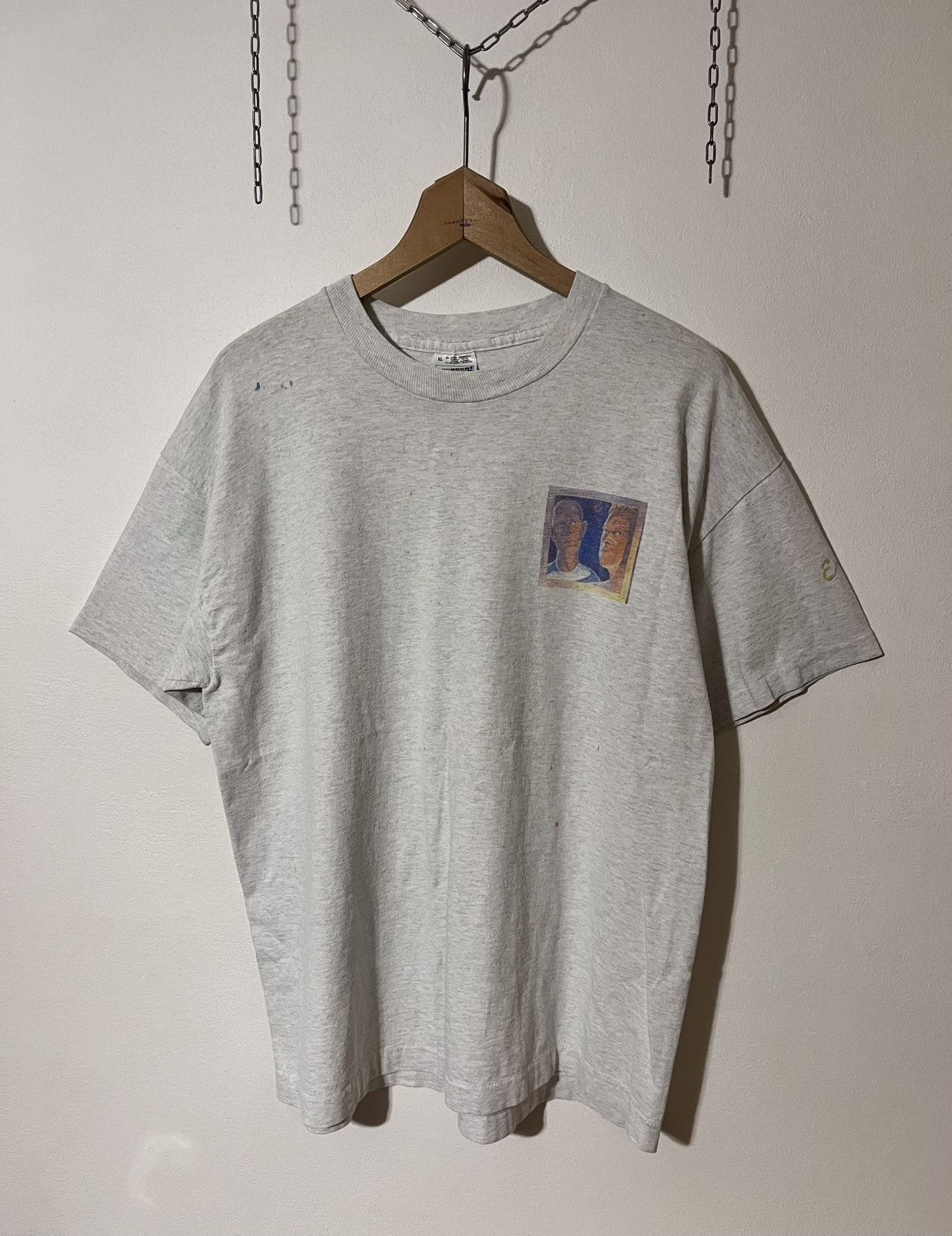 Vintage Erasure 💫 VTG Faded tshirt Size US XL / EU 56 / 4 - 1 Thumbnail
