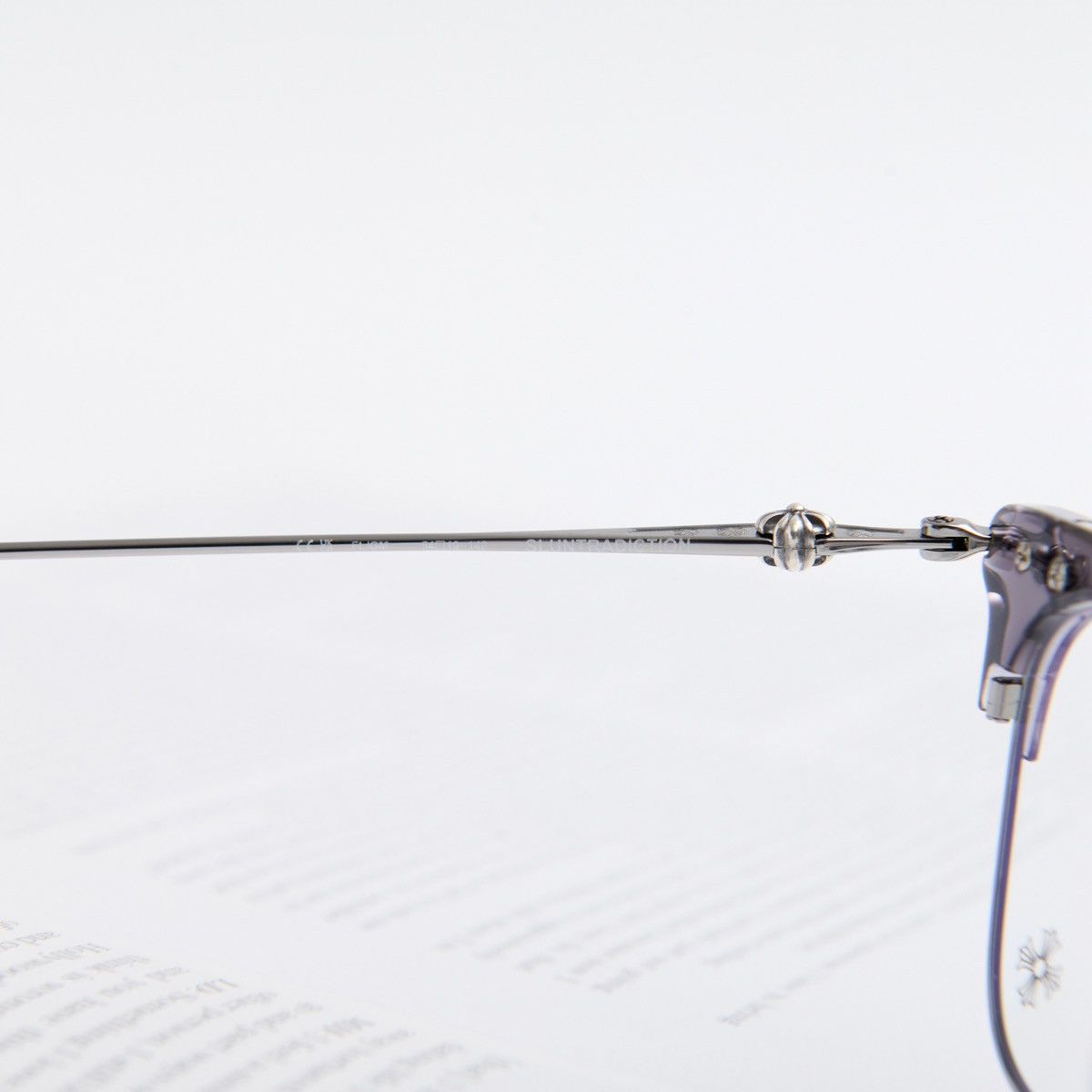 Chrome Hearts CHROME HEARTS SLUNTRADICTION (54) FLINT/GUNMETAL GLASSES Size ONE SIZE - 5 Thumbnail