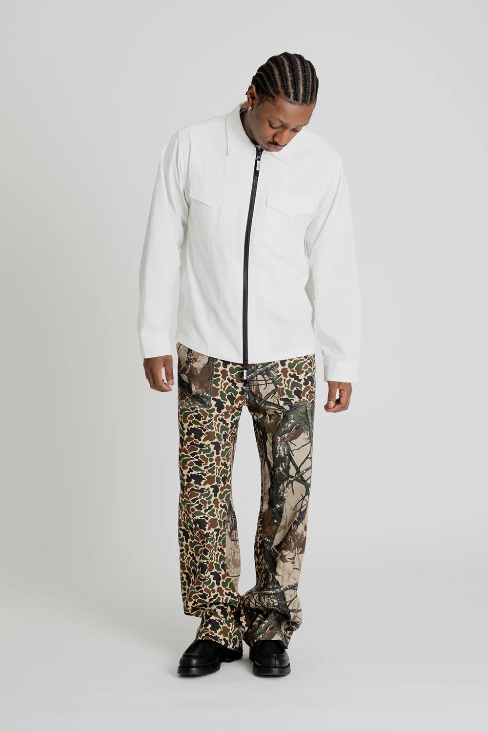 Brother Brother Ripstop Military Zip LS Shirt in White Size US XL / EU 56 / 4 - 1 Thumbnail