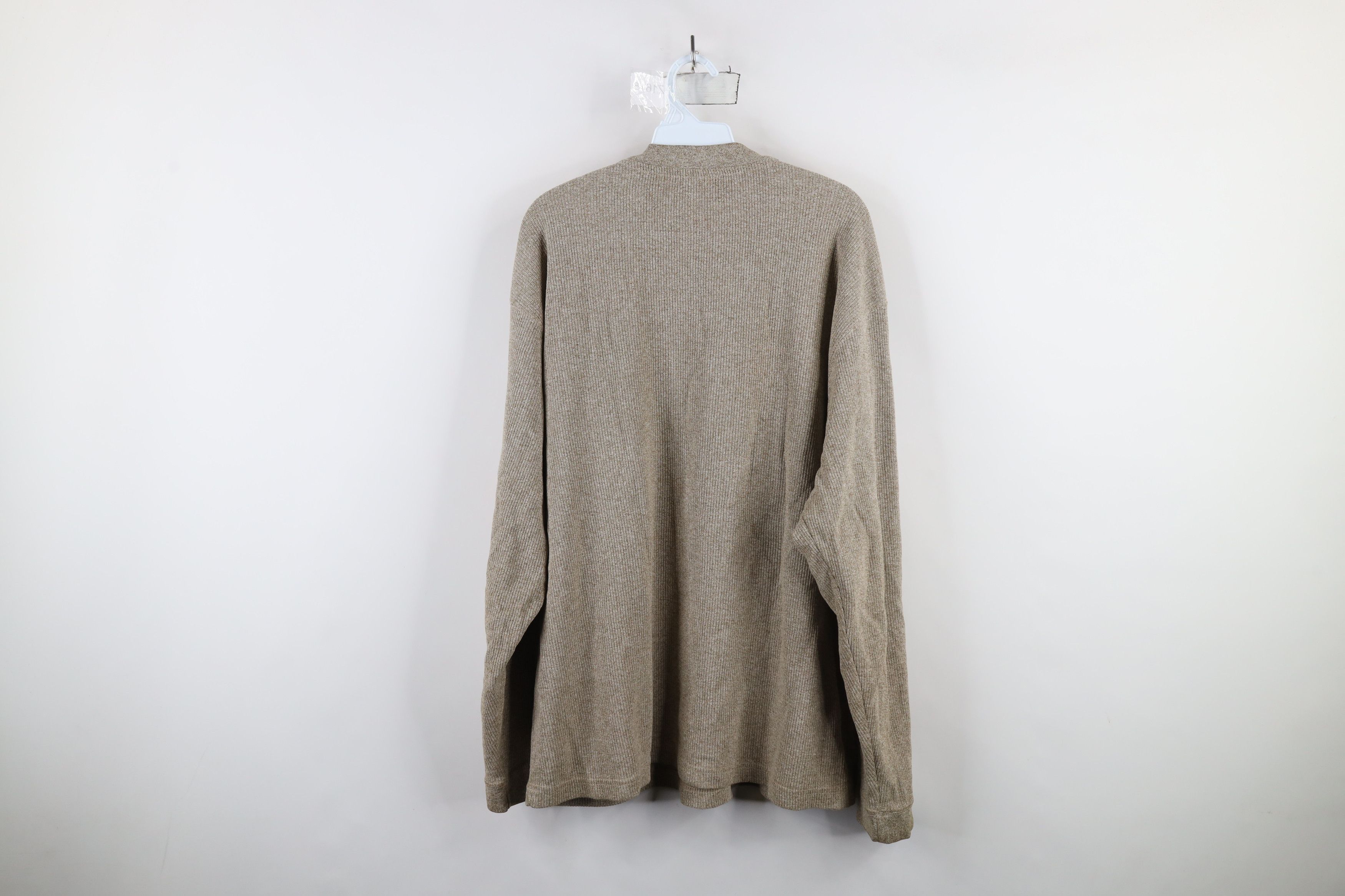 Vintage Vintage 90s Streetwear Ribbed Long Sleeve Henley T-Shirt Size US XL / EU 56 / 4 - 7 Thumbnail