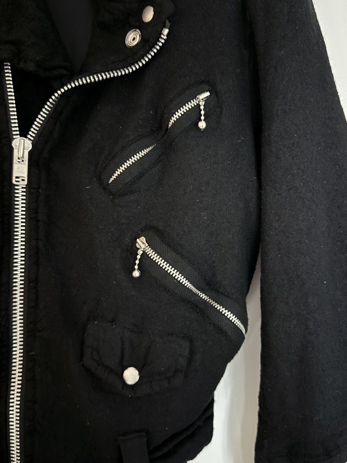 Junya Watanabe fw07 Felted Wool Shrunken Rider Jacket Size US S / EU 44-46 / 1 - 5 Thumbnail