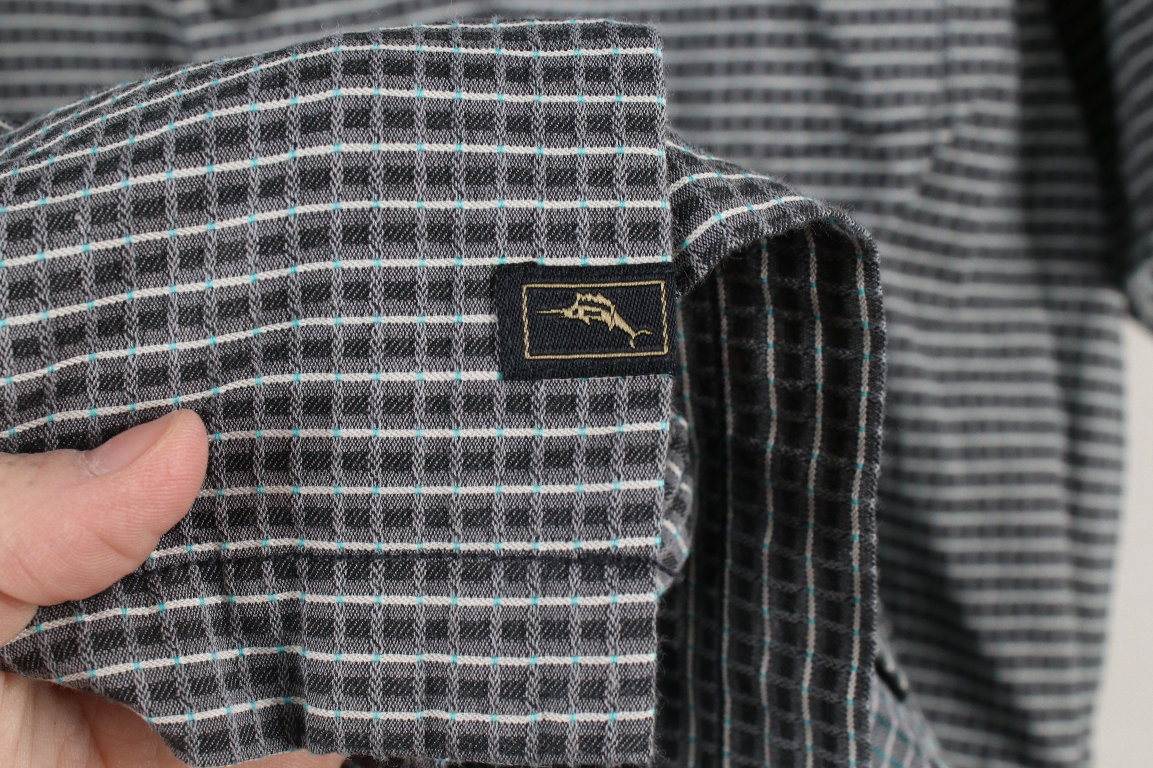 Tommy Bahama × Vintage Vintage Tommy Bahama Geometric Blend Collared Button Shirt Size US XL / EU 56 / 4 - 9 Thumbnail
