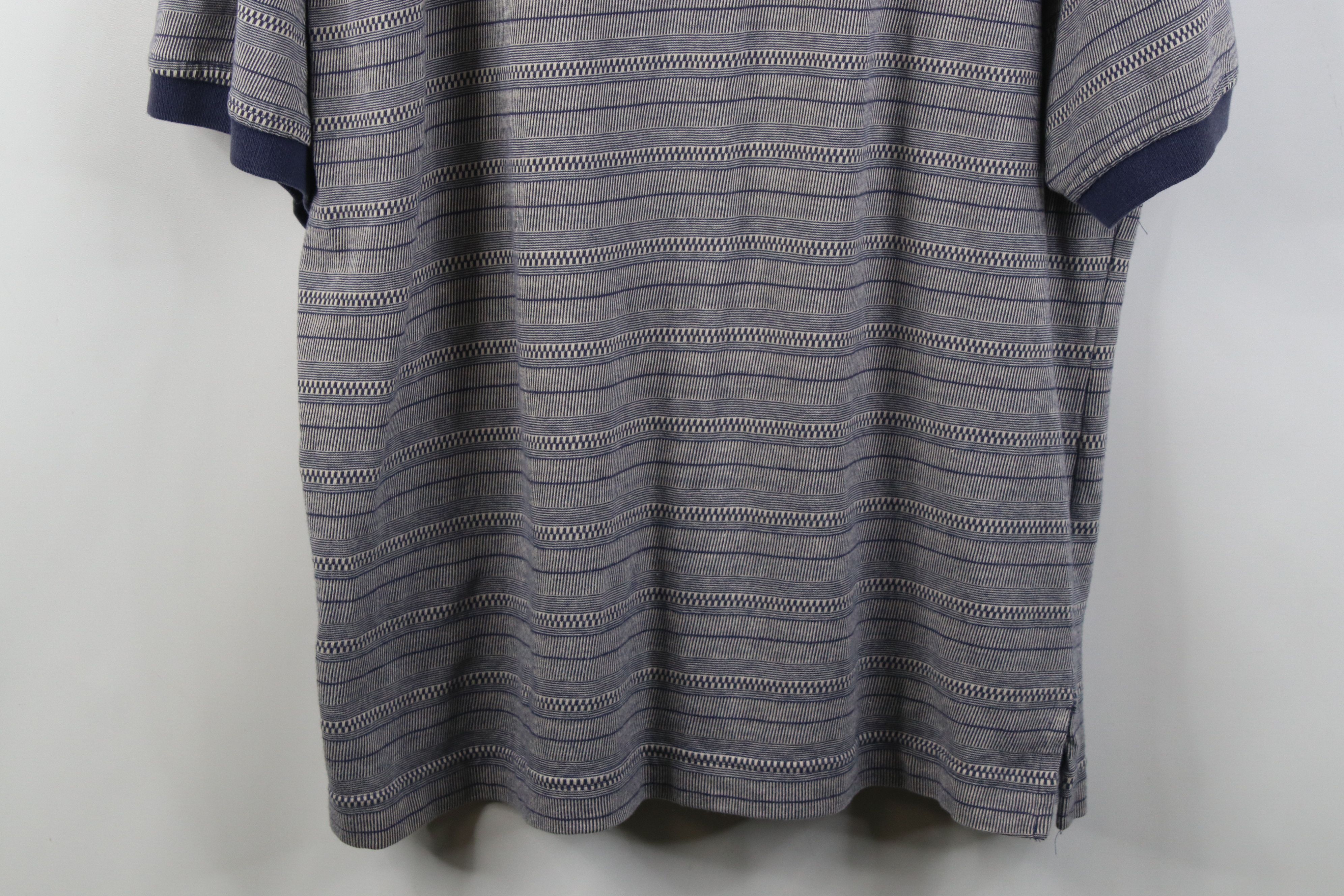 Vintage Vintage 90s Streetwear Fit Striped Knit Golf Polo Shirt Size US L / EU 52-54 / 3 - 11 Thumbnail