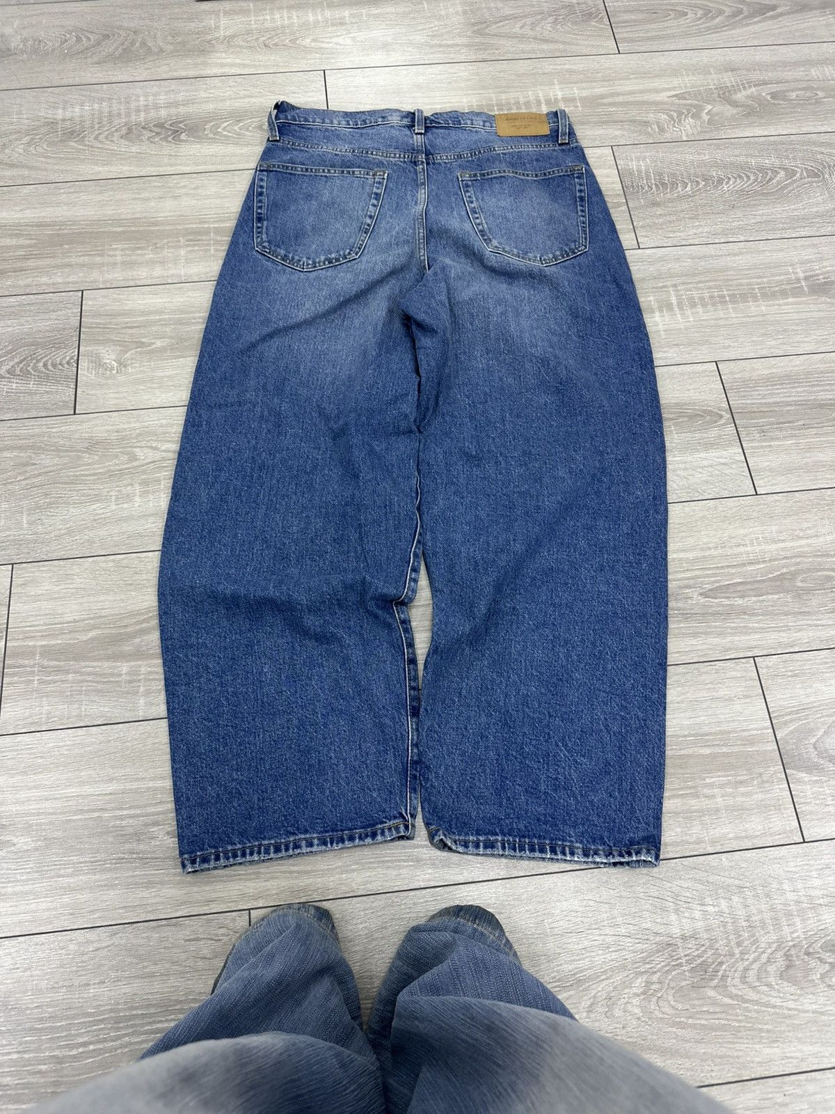 Japanese Brand Baggy Loose Wide Jeans Jnco Style Y2K Size US 32 / EU 48 - 3 Thumbnail