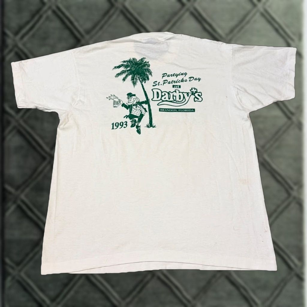 Vintage VINTAGE 80s Today I’m Irish Tomorrow I’m Hungover Bar Florida White XL T-Shirt Men Size US XL / EU 56 / 4 - 1 Thumbnail