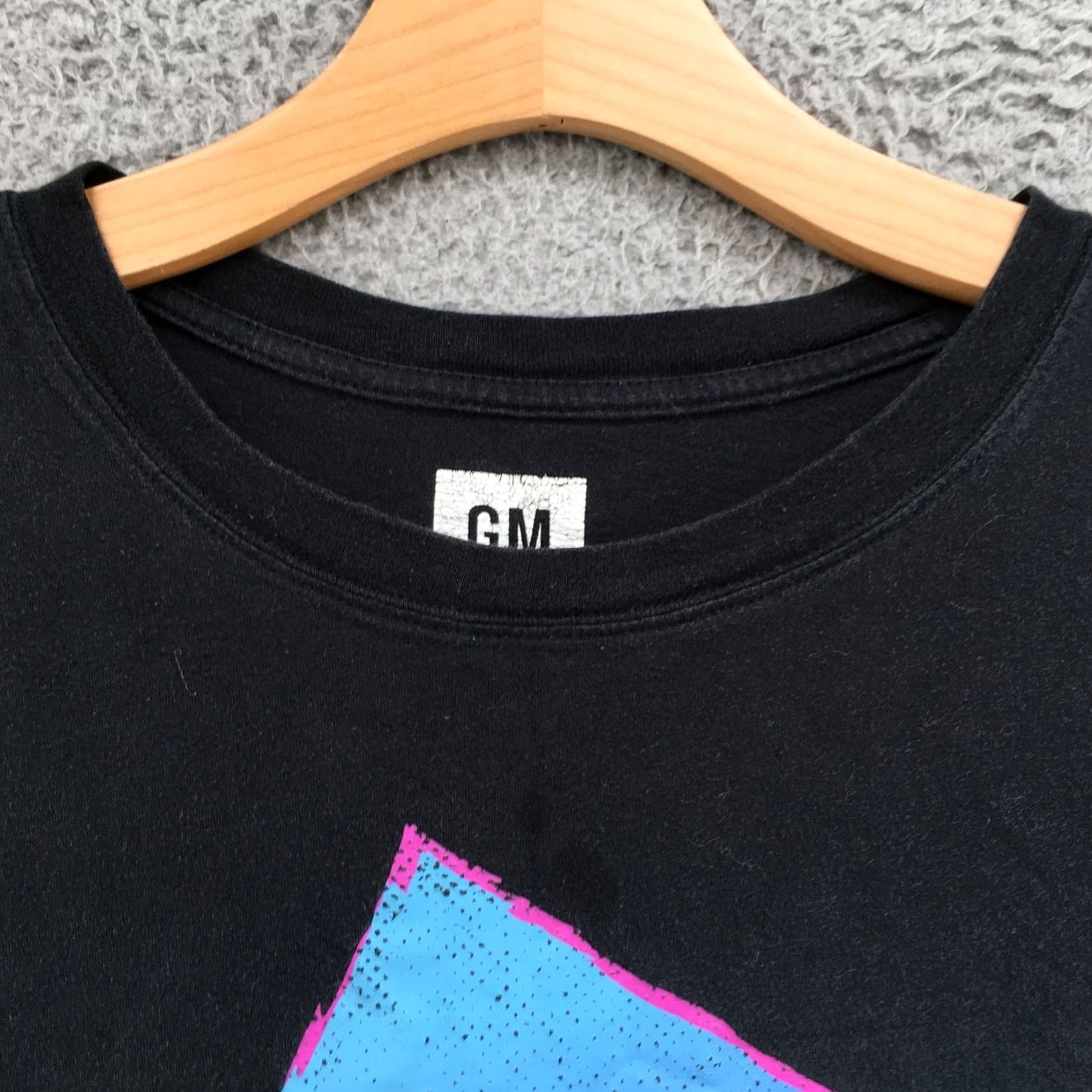 Vintage GM Corvette Graphic Tee T-Shirt Womens XL Black Long Sleeve Cropped Crew Neck Size XL / US 12-14 / IT 48-50 - 5 Thumbnail