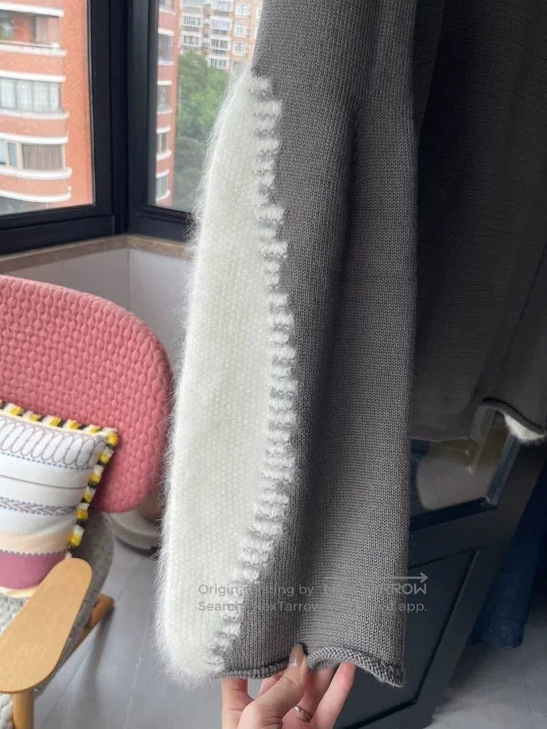 Rick Owens Rick Owens Lazy V-neck knitted skirt with rabbit fur sleeve Size US M / EU 48-50 / 2 - 3 Thumbnail