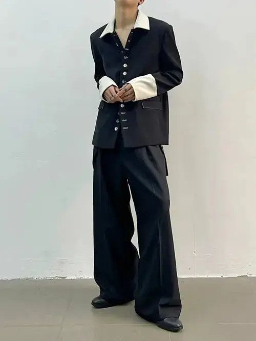 Jean Black retro wrap pants trousers Size US 33 - 3 Thumbnail