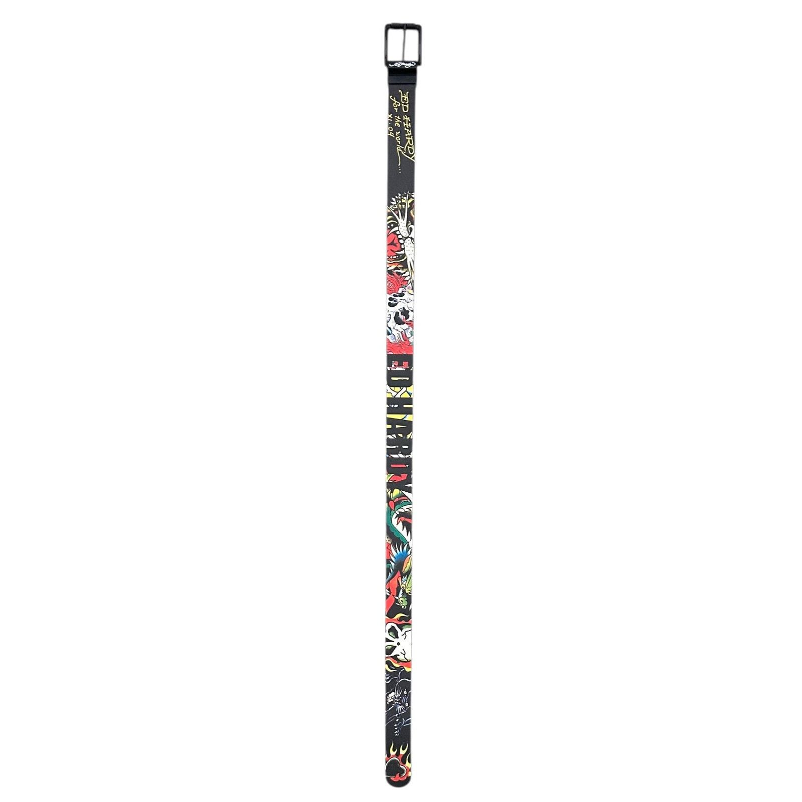 Ed Hardy Ed Hardy Men's For The World Reversible Belt Size 40 - 2 Thumbnail