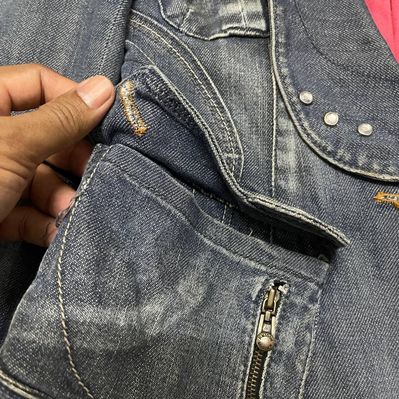 If Six Was Nine Vtg Mcginnn Denim Indigo Jacket If Six Was Nine Inspired Size XS / US 0-2 / IT 36-38 - 6 Thumbnail