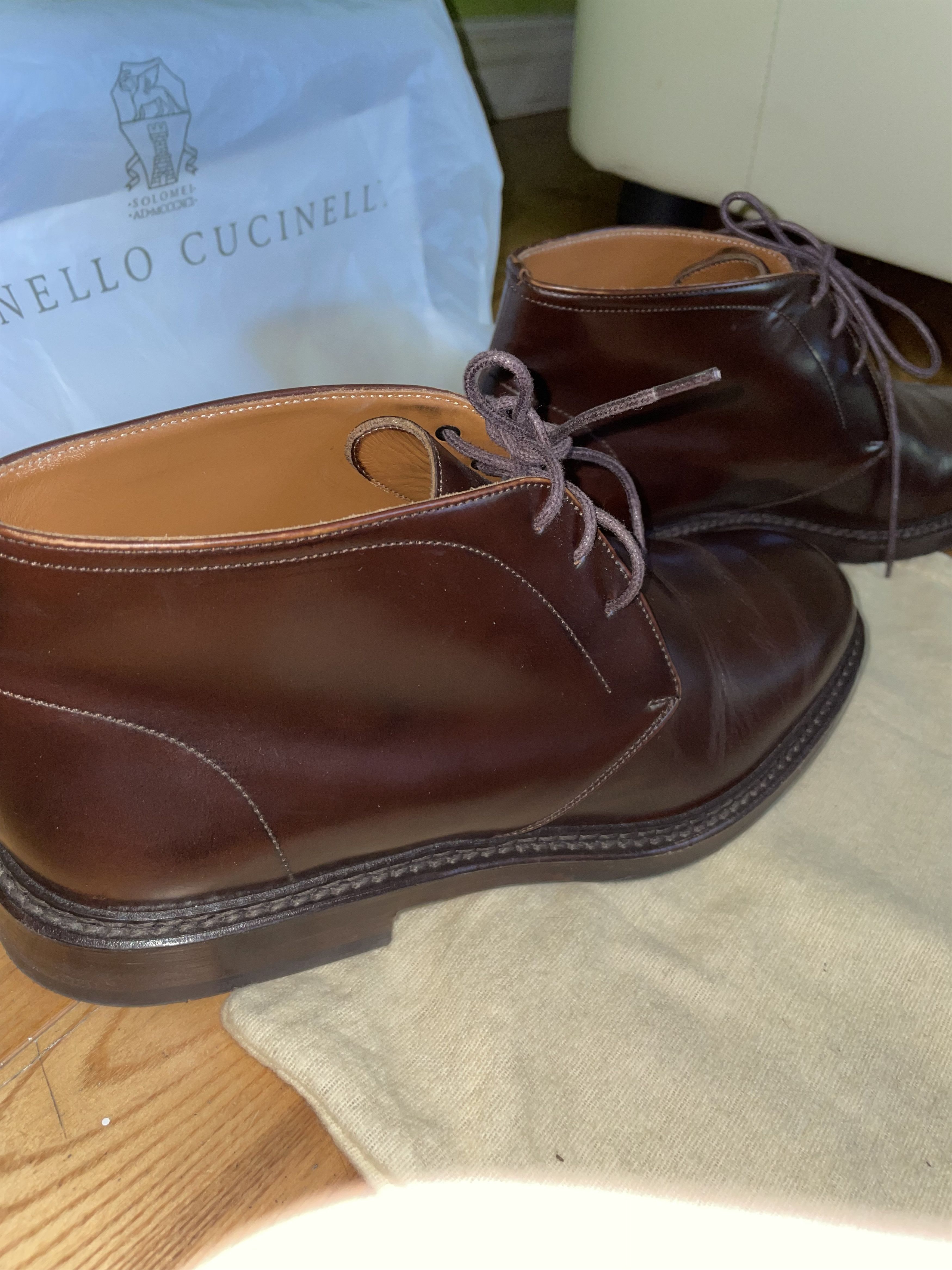 Brunello Cucinelli Brunello Cucinelli Shell cordovan Chukka boots Size US 8.5 / EU 41-42 - 7 Thumbnail