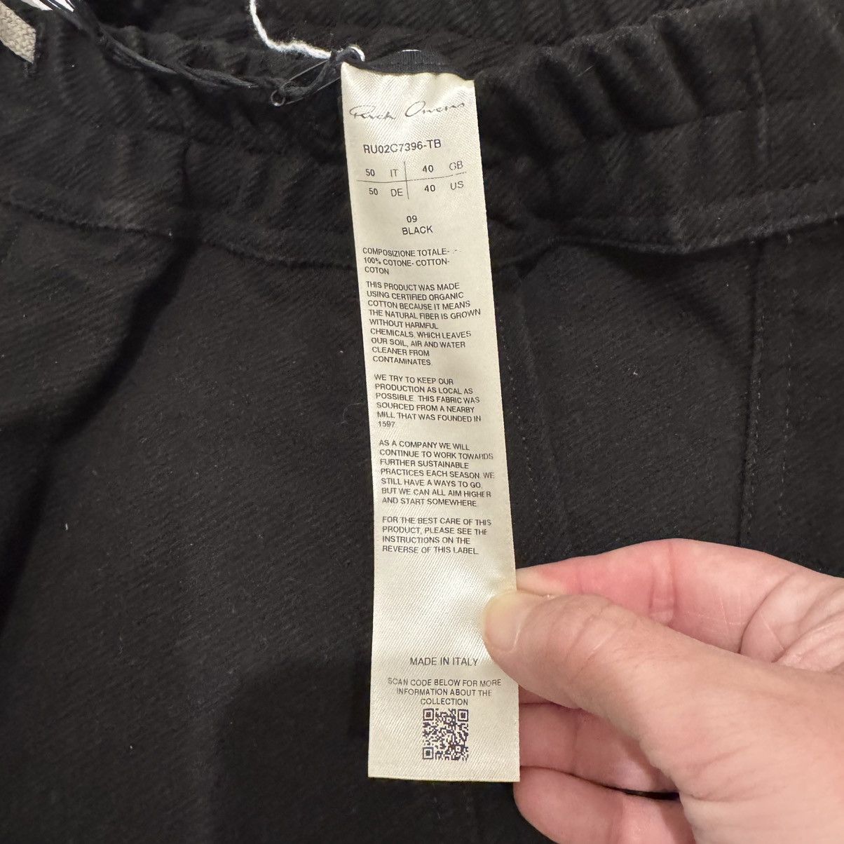 Rick Owens Rick Owens Mastodon Cargo Drawstring Pants in Black Size US 40 / EU 56 - 7 Thumbnail