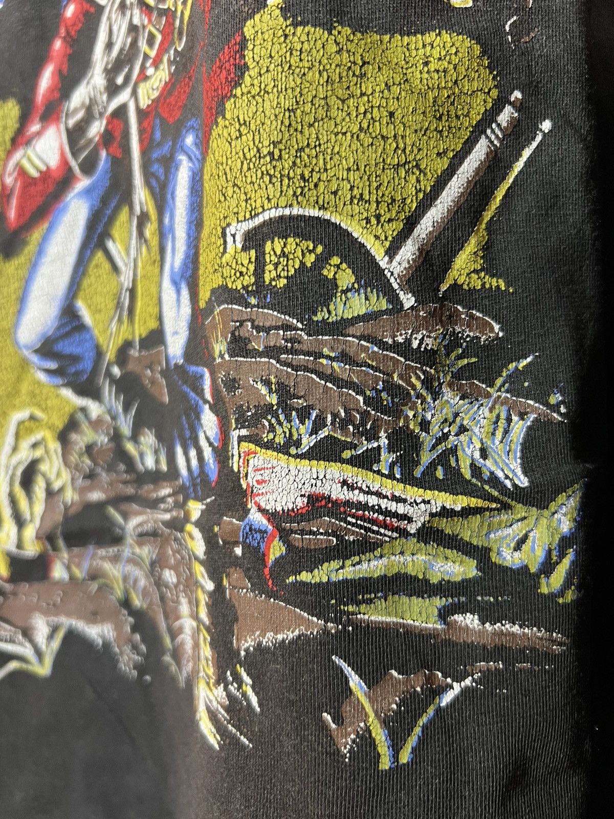 Band Tees Vintage early 80s Iron Maiden the trooper shirt Size US L / EU 52-54 / 3 - 3 Thumbnail