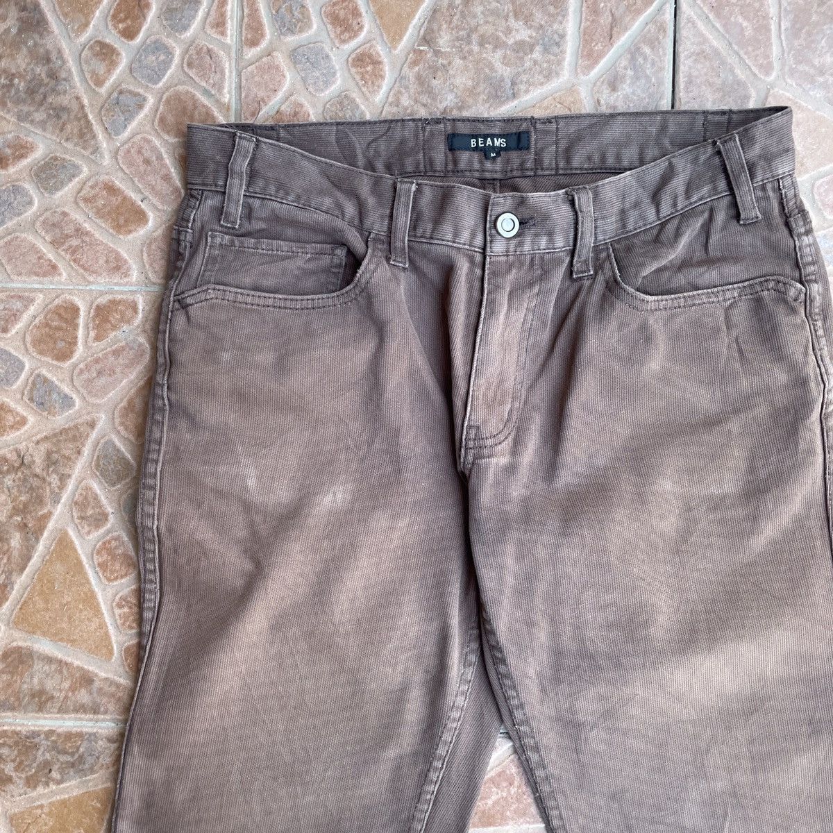 Beams Plus Vintage Beams Corduroy Distressed Casual Pants Size US 32 / EU 48 - 3 Thumbnail