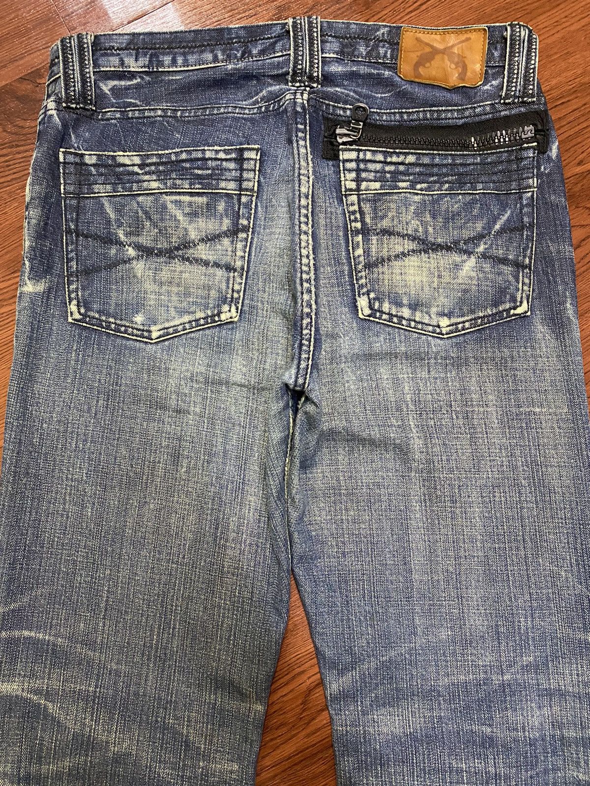 Japanese Brand D158 Roar Japan Hanamaka CROSSGUN Little Bootcut Jeans Size US 34 / EU 50 - 4 Thumbnail