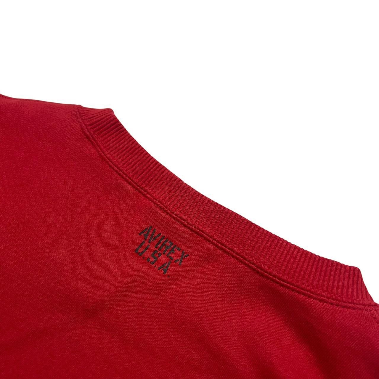 Avirex Vintage Avirex Sweatshirt Red - Extra Large Size US XL / EU 56 / 4 - 4 Thumbnail