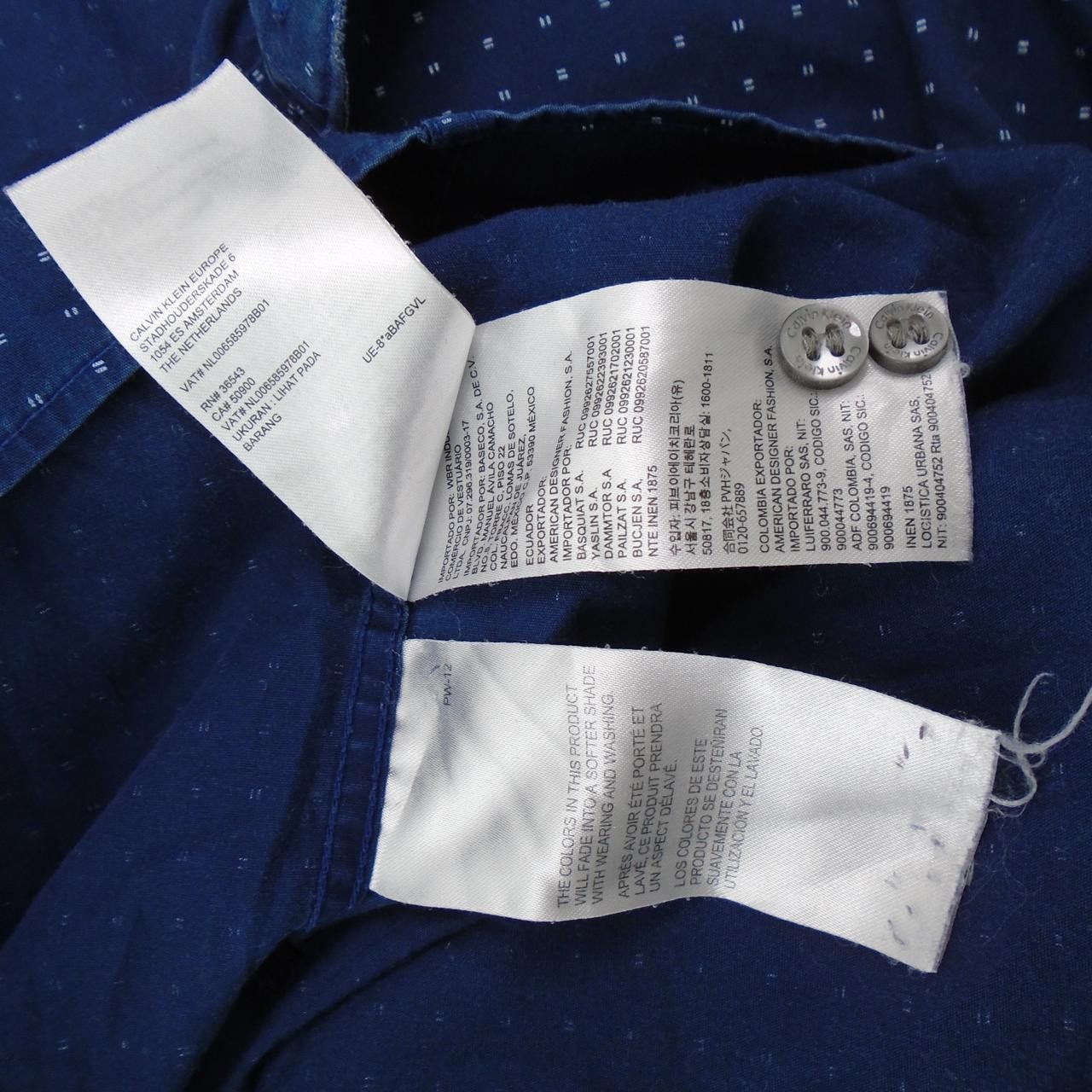 Calvin Klein Men's Shirt Calvin Klein. Dark blue. M. Used. Good Size US M / EU 48-50 / 2 - 12 Thumbnail
