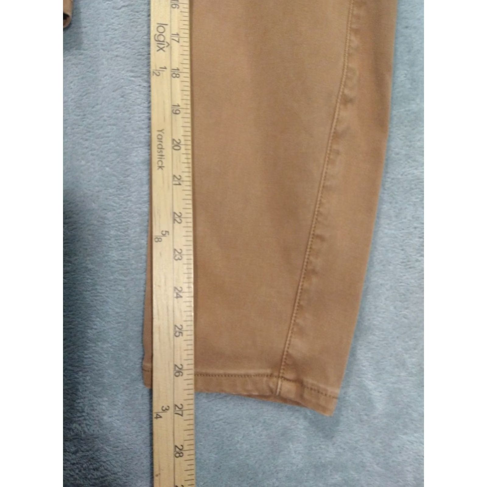 Spanx Spanx Pants Women Large Petite Brown Cargo Skinny Twill Ankle High Rise Pull On Size 36" / US 14 / IT 50 - 5 Thumbnail
