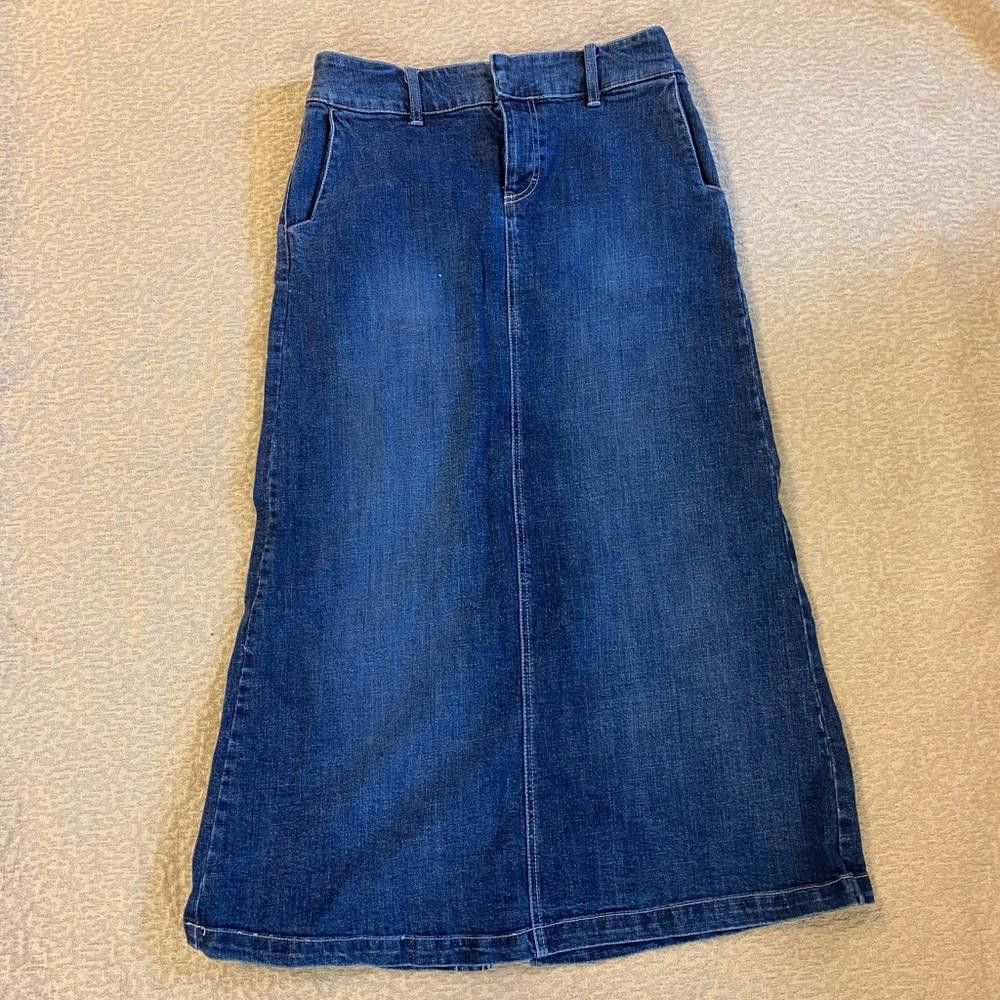 Tommy Hilfiger Vintage Tommy Hilfiger denim long skirt Size 32" / US 10 / IT 46 - 1 Thumbnail