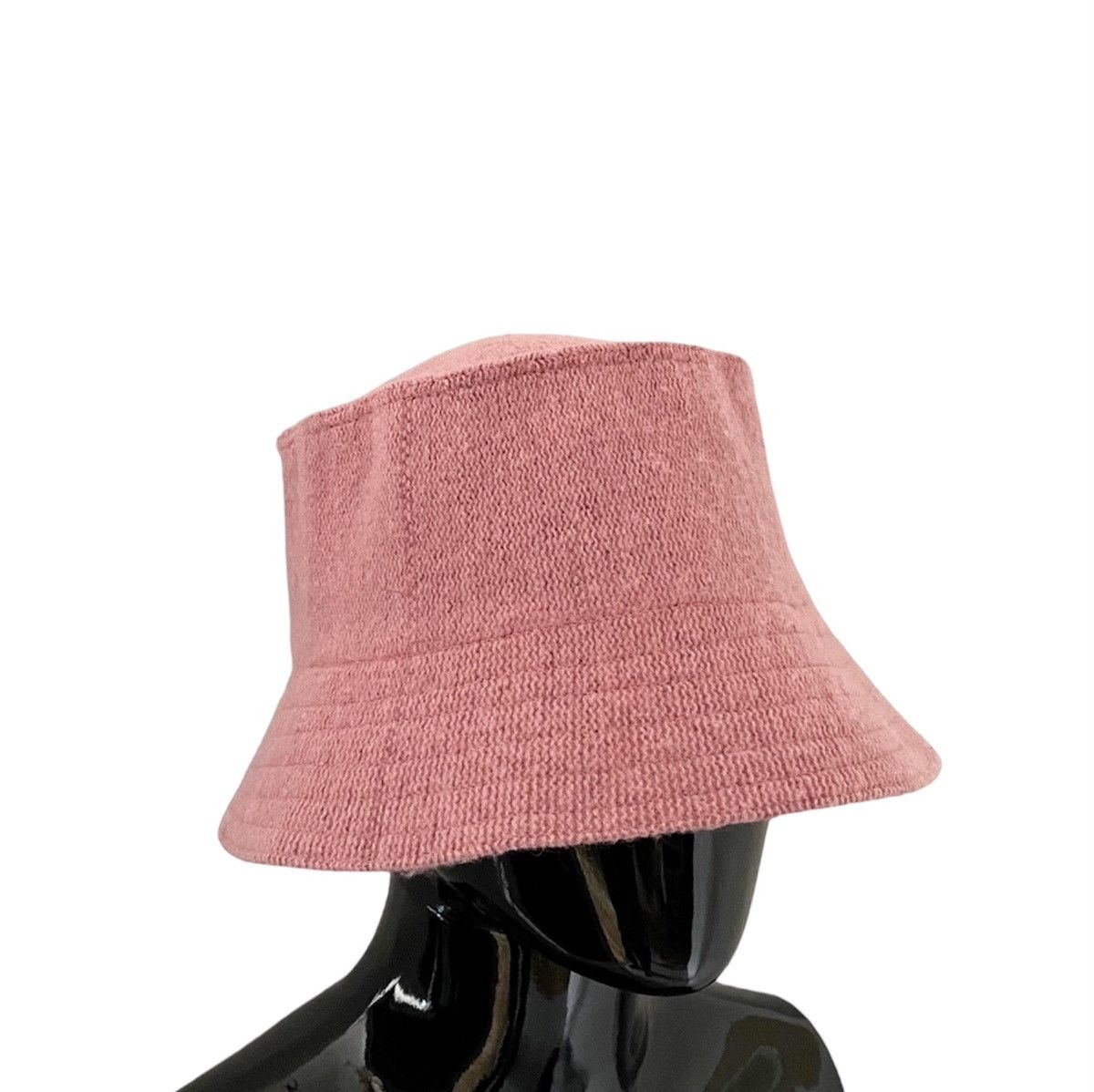 Japanese Brand 90s vintage Knitted Pink Bucket Hat Size ONE SIZE - 3 Thumbnail