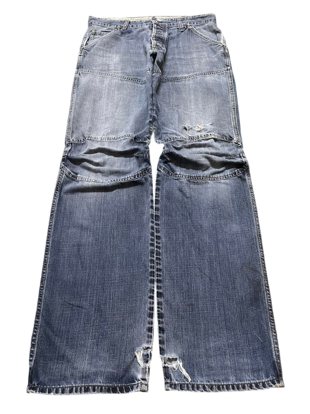 Vintage Japanese G-Star Faded Wash Distress Baggy Jeans