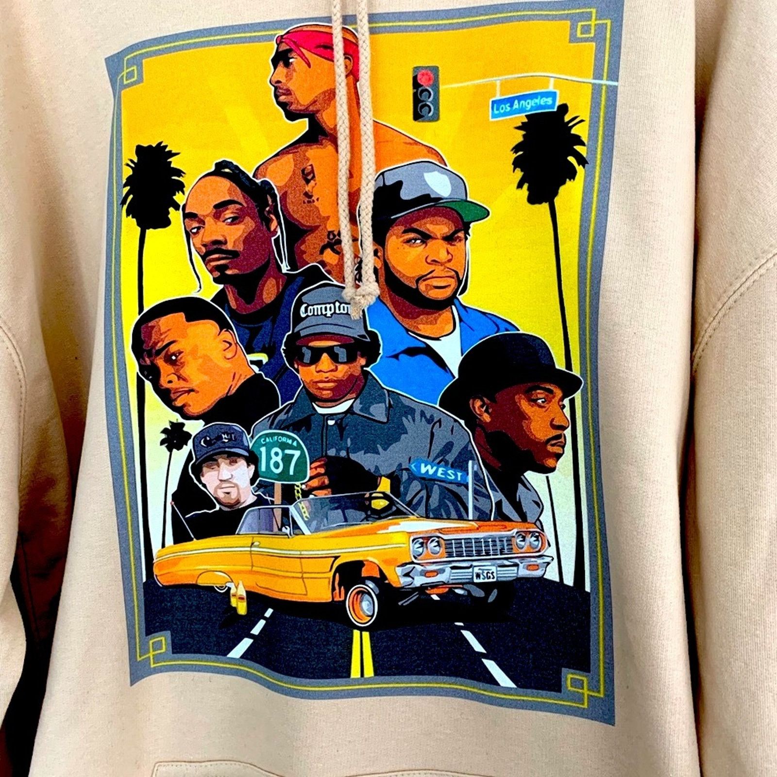 Rap Tees WEST COAST RAP LEGENDS HOODIE ESSENTIALS STREETWEAR COLOR Size US XXL / EU 58 / 5 - 3 Thumbnail