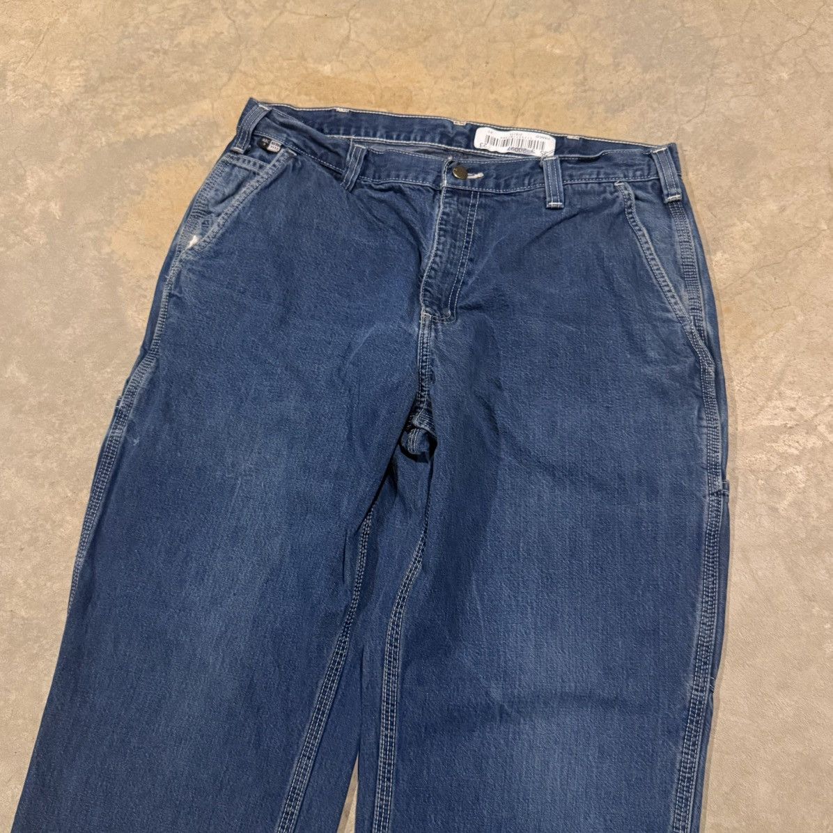 Carhartt 2000s Carhartt Faded Baggy Carpenter Jeans ERD Grunge Y2K Size US 35 - 7 Thumbnail
