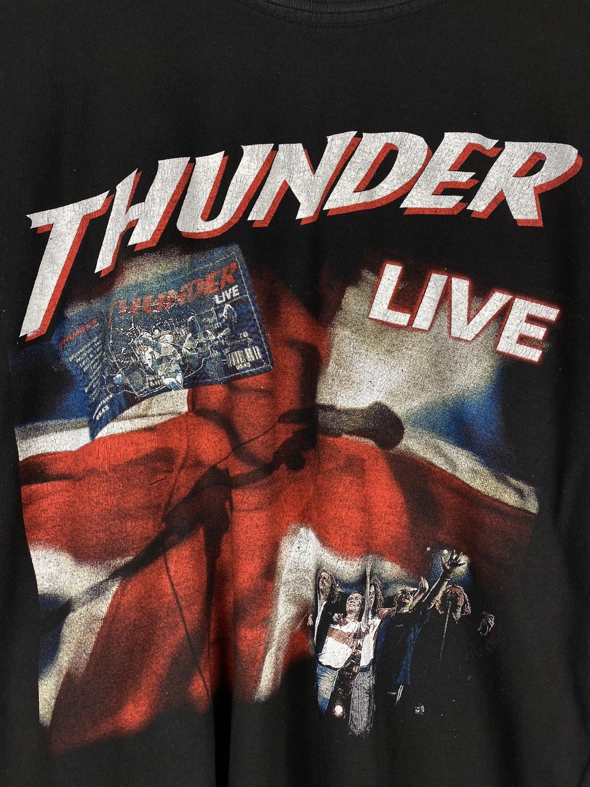 Band Tees Thunder Live vintage band heavy metal rock tour 1998 t shirt Size US XL / EU 56 / 4 - 8 Thumbnail