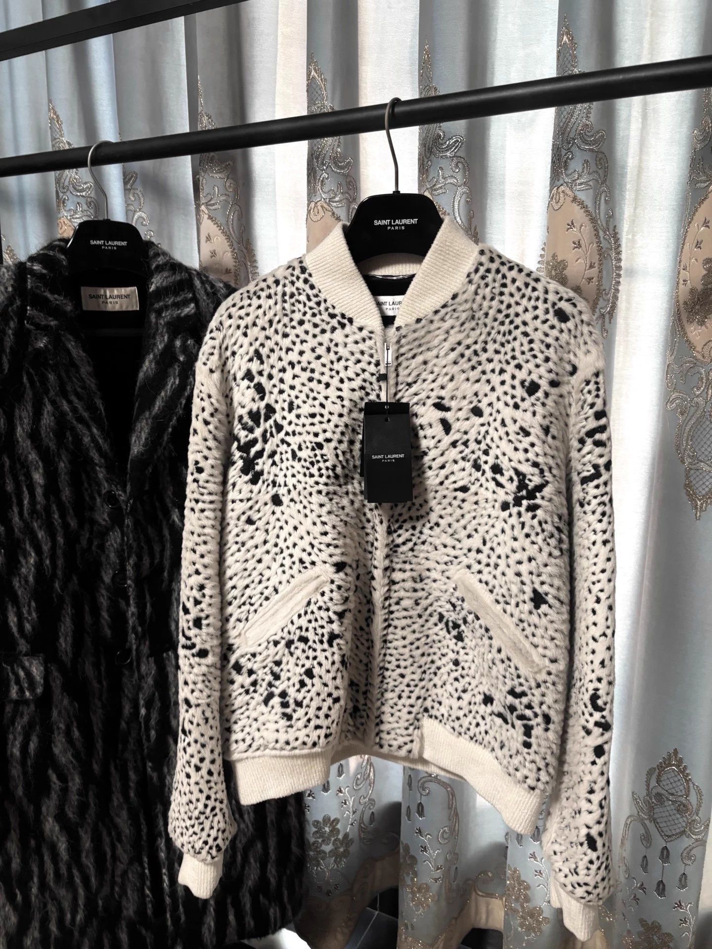 Saint Laurent Paris Multi Leopard Print Bomber Jacket Size M Size US M / EU 48-50 / 2 - 1 Thumbnail