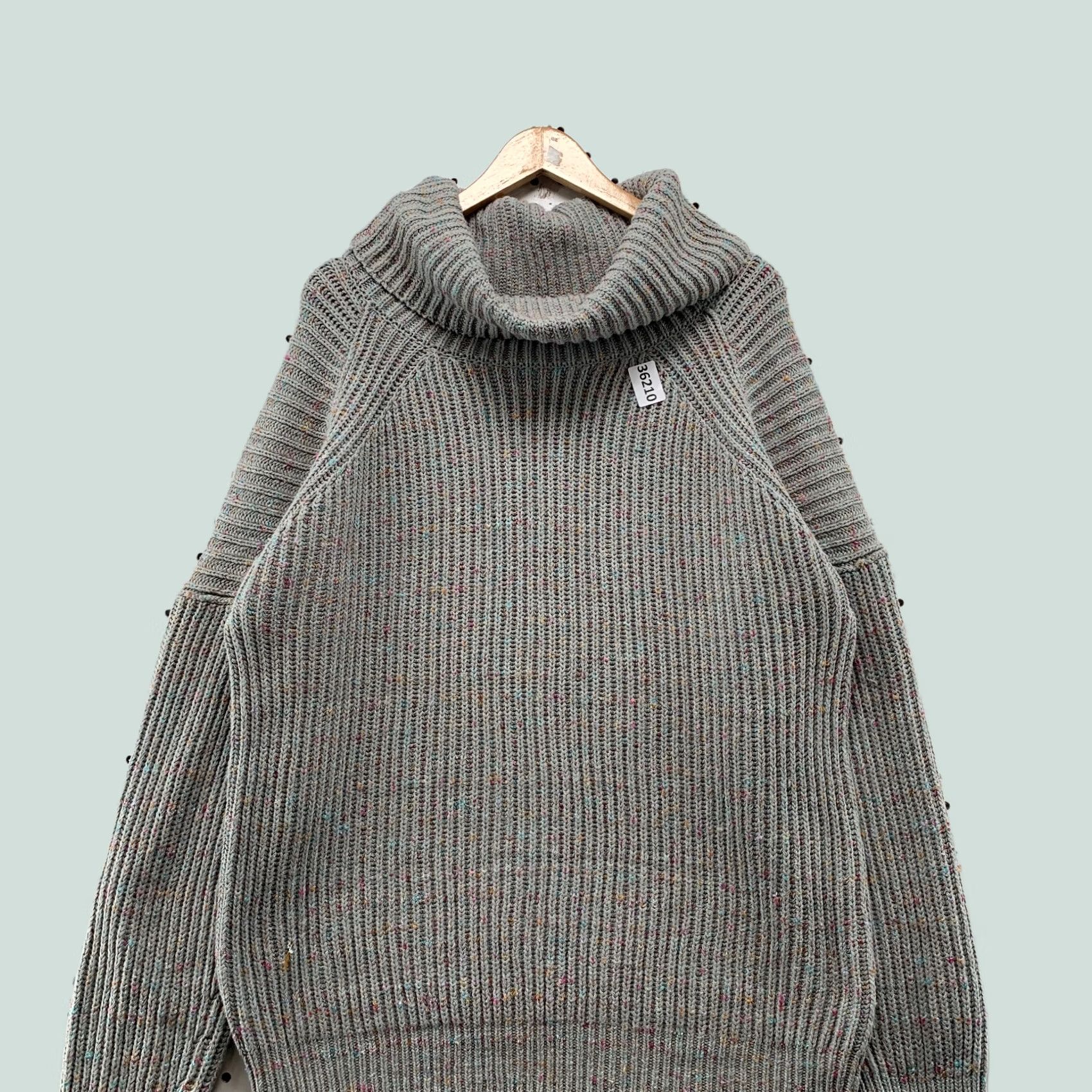 Free People Free People Knit Sweater Womens Small Gray Cowl Neck Heavy Pullover 24x26 Size S / US 4 / IT 40 - 1 Thumbnail