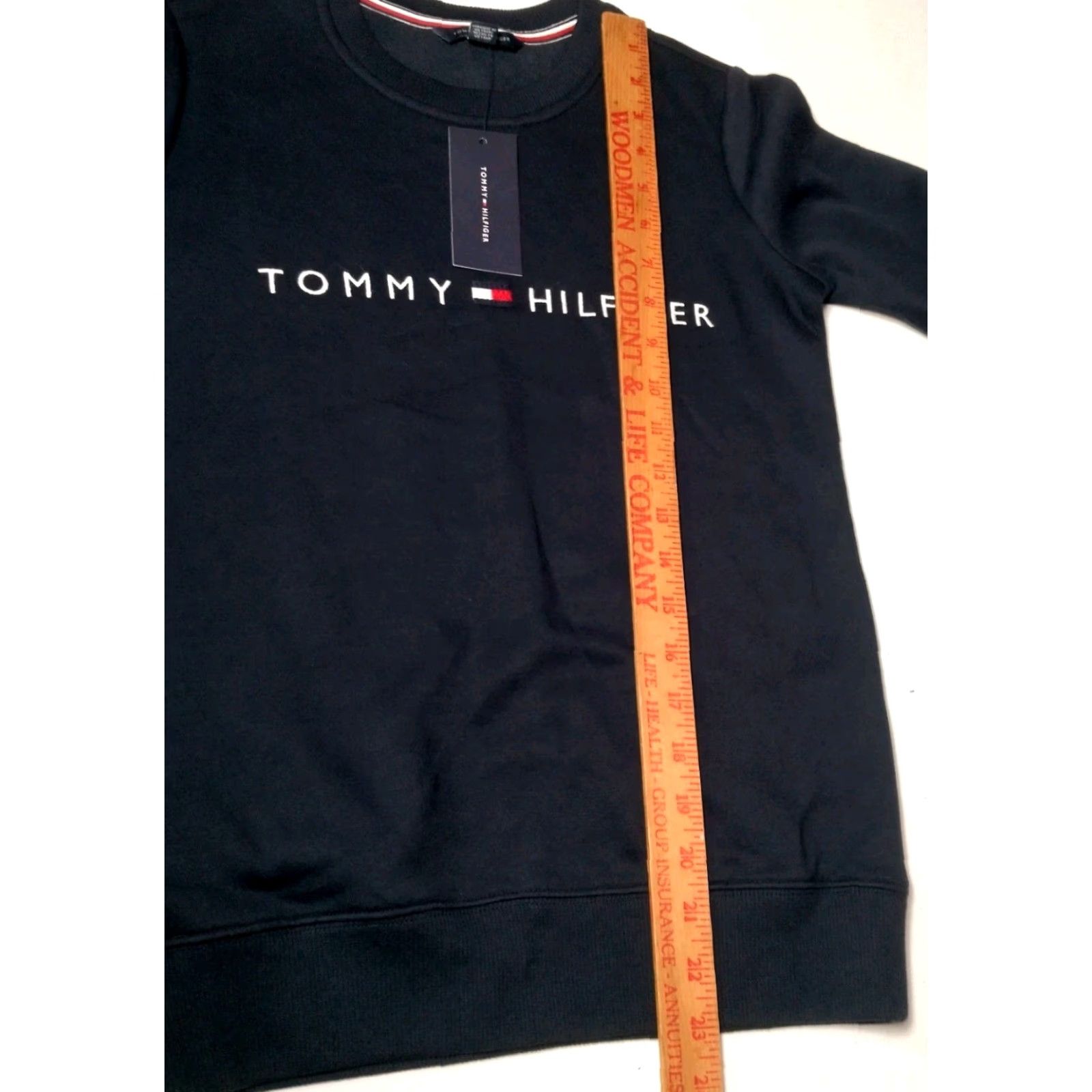 Tommy Hilfiger Tommy Hilfiger Sweatshirt Women XXS Navy Blue Embroidered Crew Neck Preppy New Size XXS / US 00 / IT 34 - 5 Thumbnail