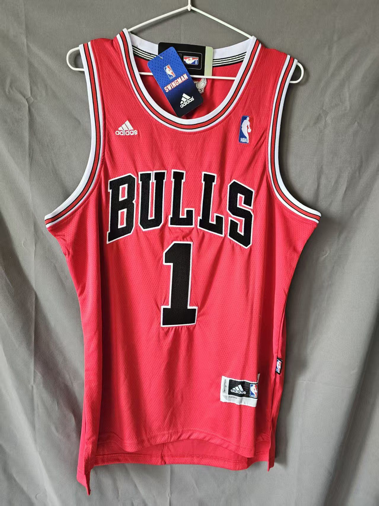 NBA Chicago Bulls #1 Derrick Rose Jersey Stitched Size US M / EU 48-50 / 2 - 2 Thumbnail