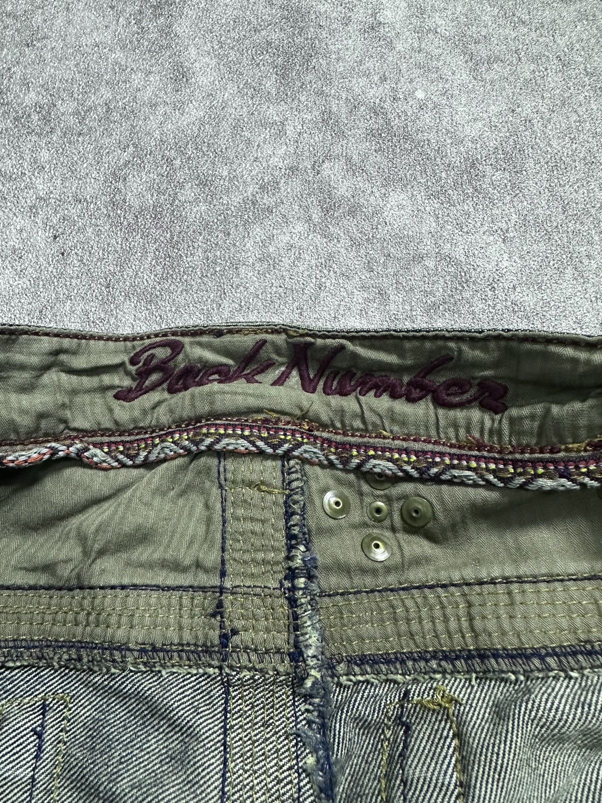 If Six Was Nine Japanes Back Number Flared Studded Jeans Size US 32 / EU 48 - 10 Thumbnail