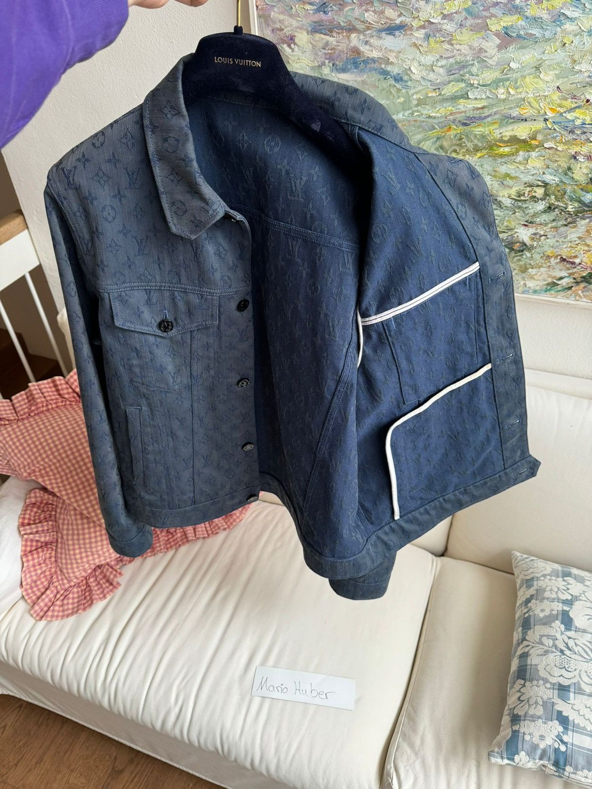 Louis Vuitton Louis Vuitton Denim Jeans Jacket Monogram Virgil Abloh Size US M / EU 48-50 / 2 - 5 Thumbnail