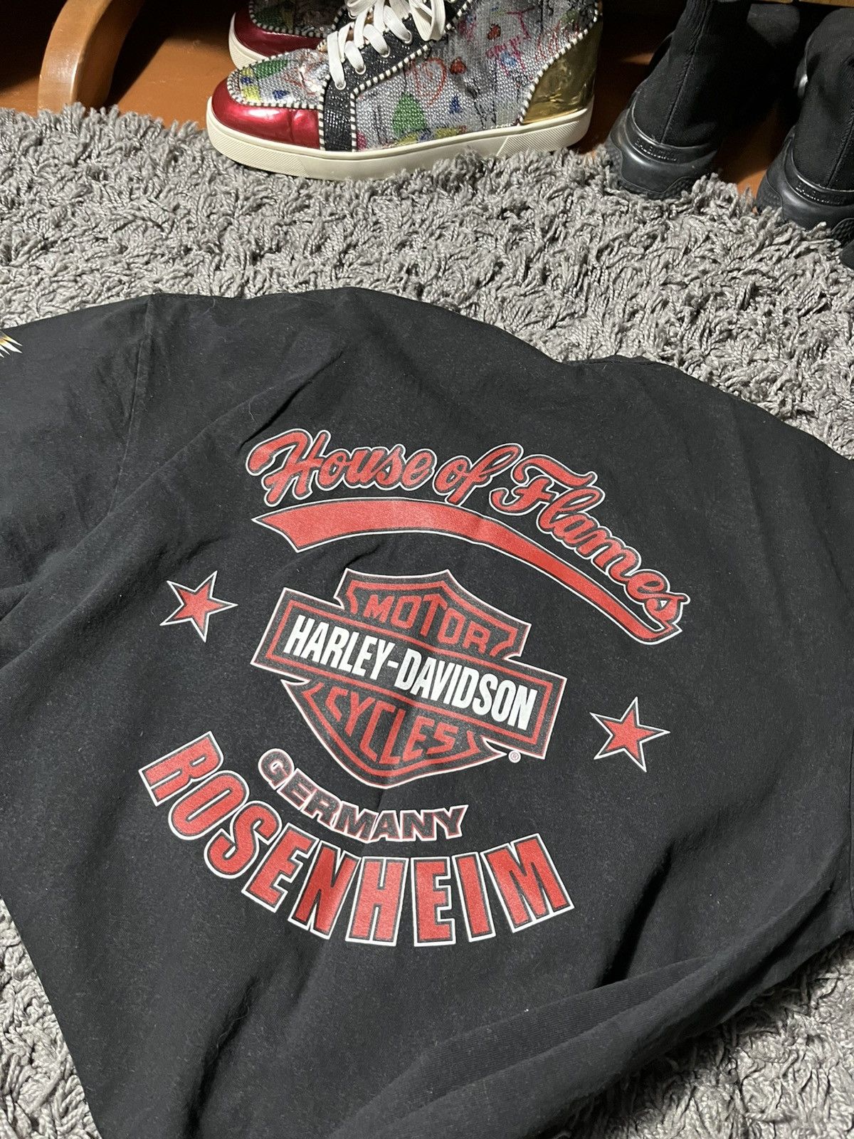 Harley Davidson HARLEY DAVIDSON GERMANY COTTON BIKER TEE Size US XL / EU 56 / 4 - 6 Thumbnail